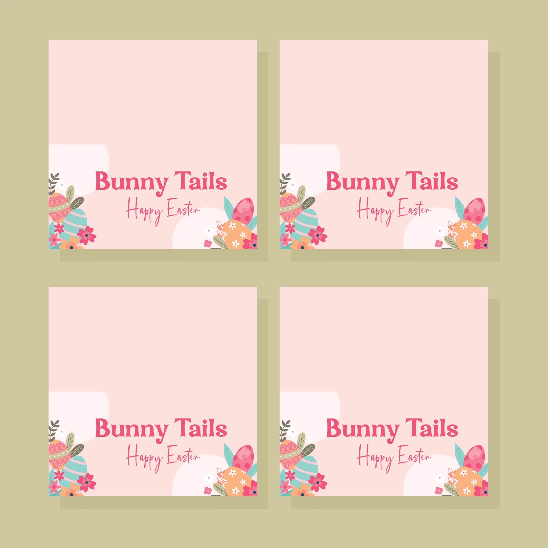 Bunny Tails Printable