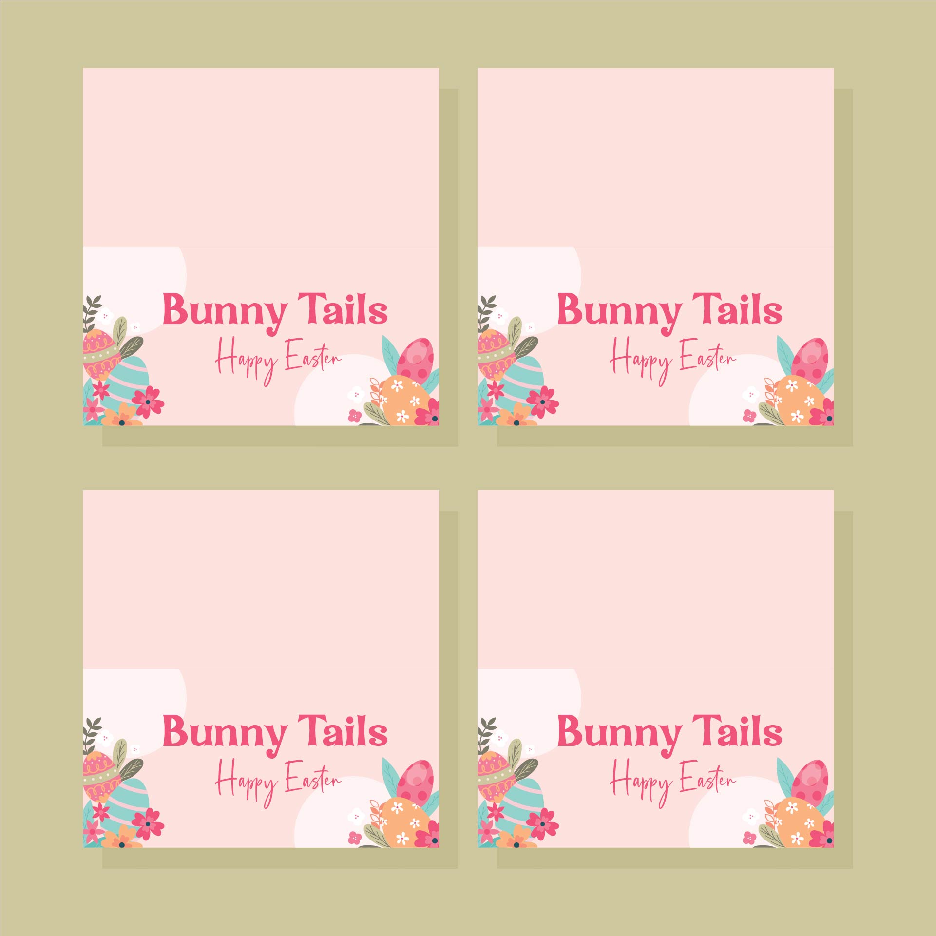 Easter Bunny Tails Printable