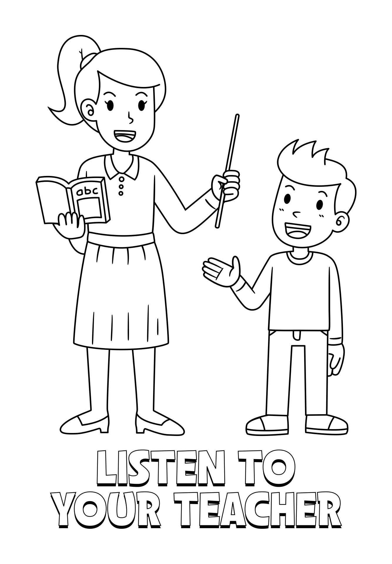 Classroom Rules Coloring Pages