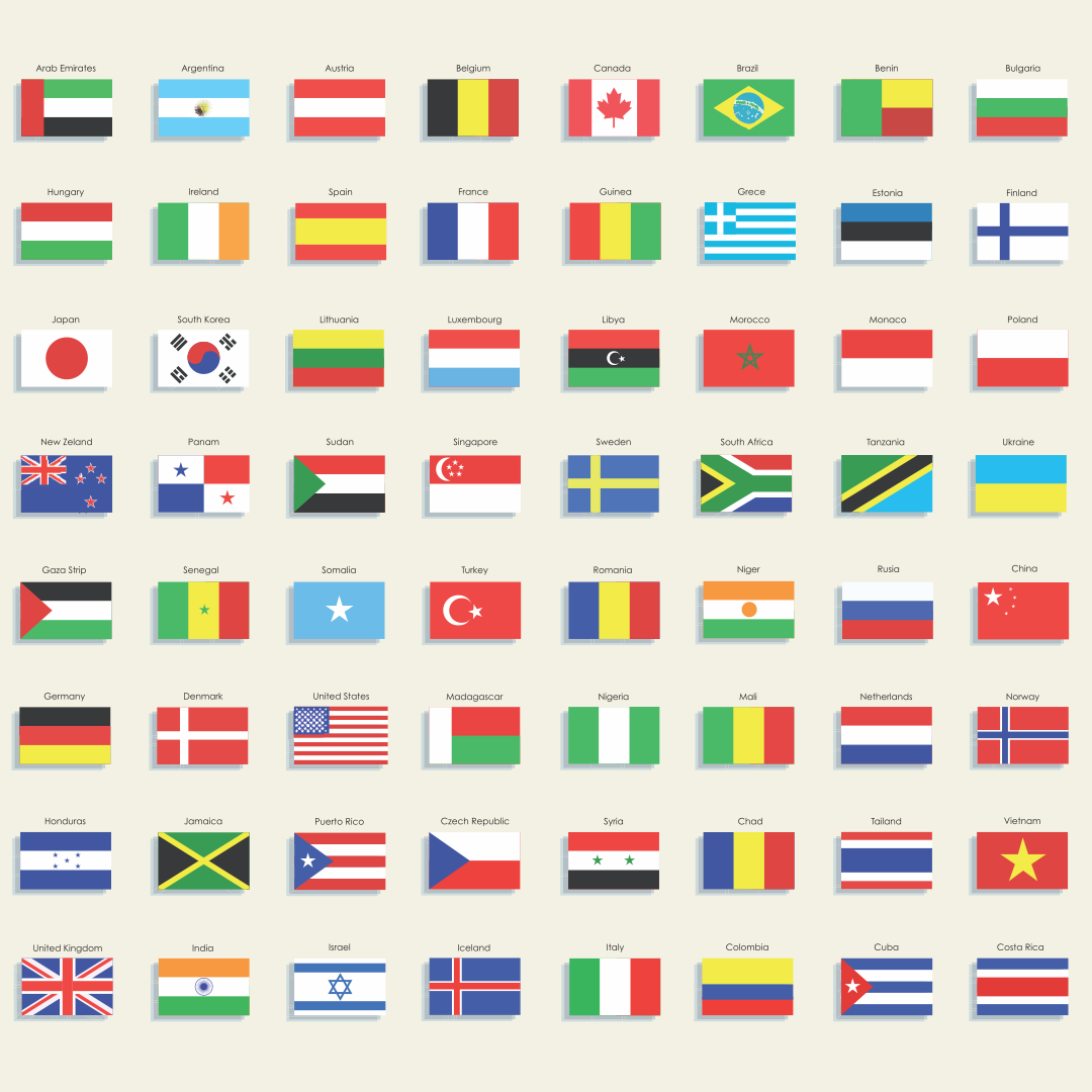 Printable Country Flags