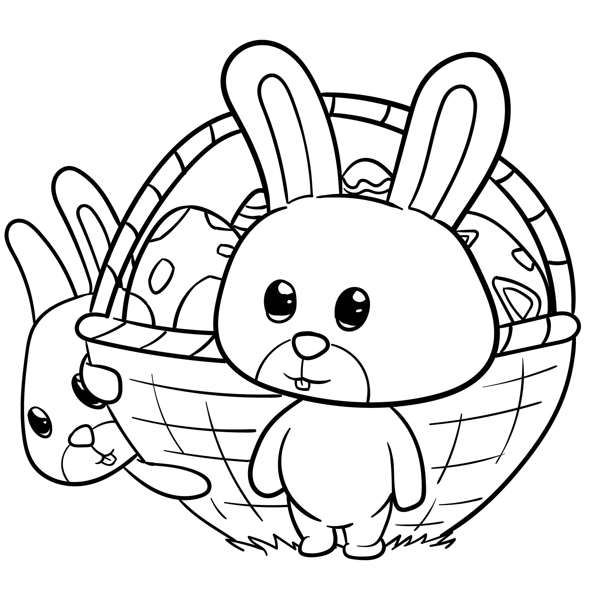 Cute Easter Coloring Pages