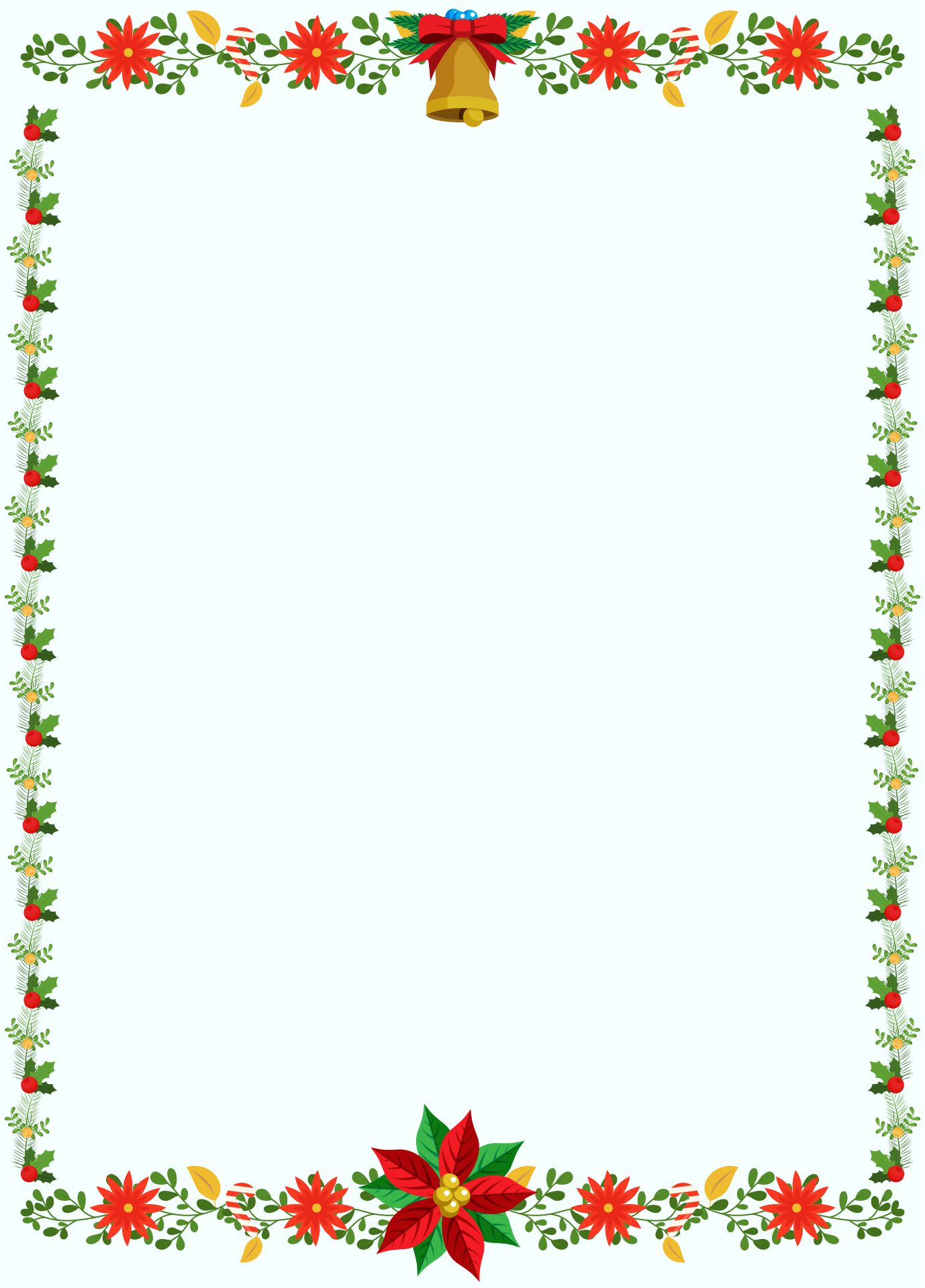  Printable Christmas Stationery Borders