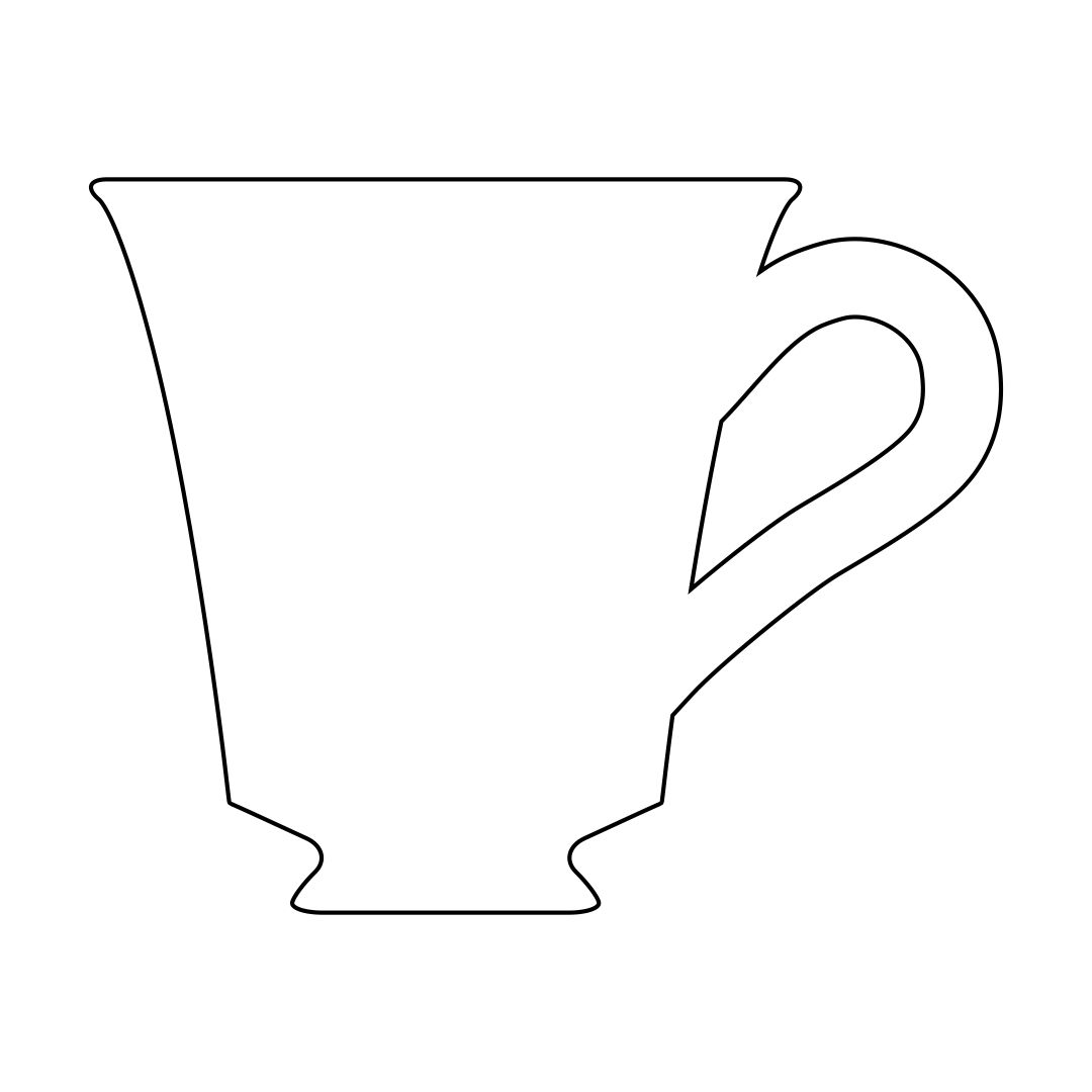 Printable Tea Cup Template