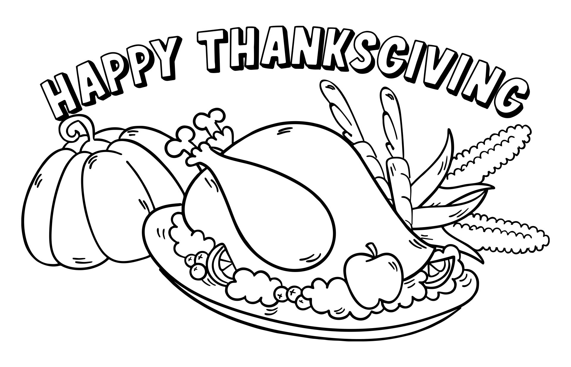 Printable Thanksgiving Coloring Sheets