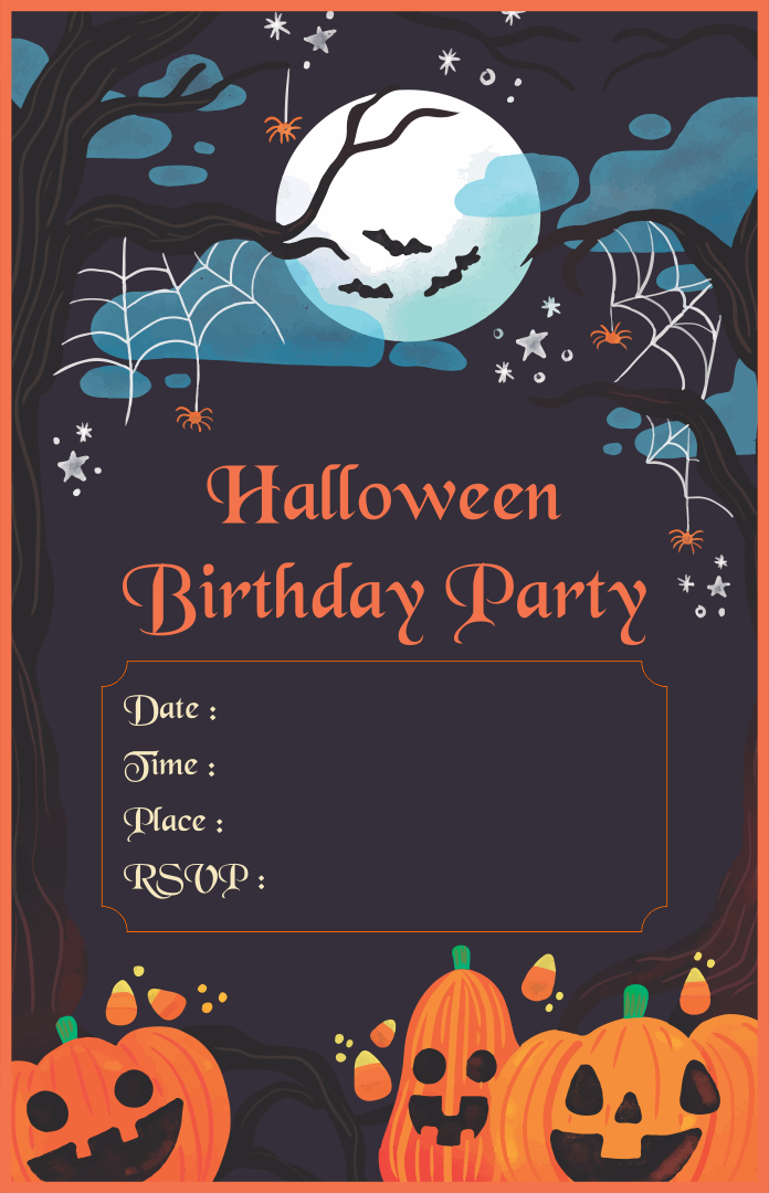 Halloween Party Invitations Template Free Download