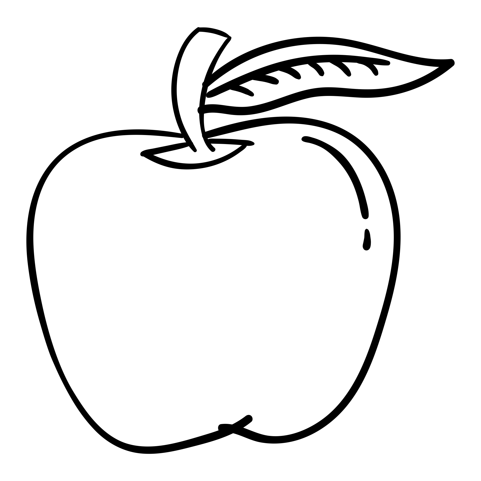 Large Apple Template