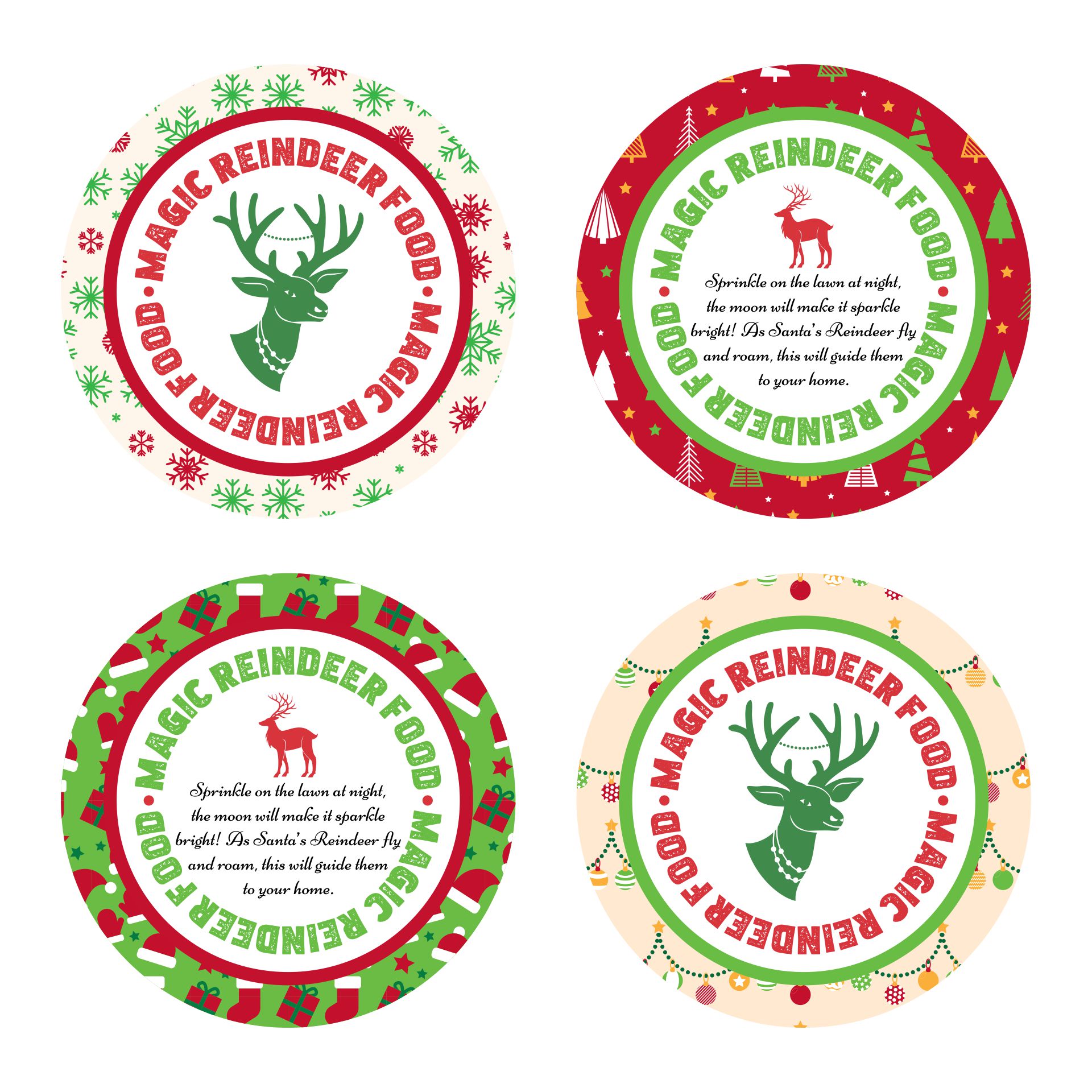  Printable Magic Reindeer Food