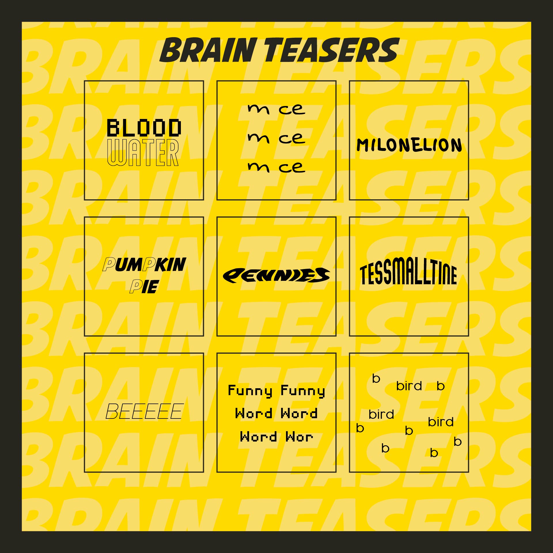 Free Brain Games For Adults Printable