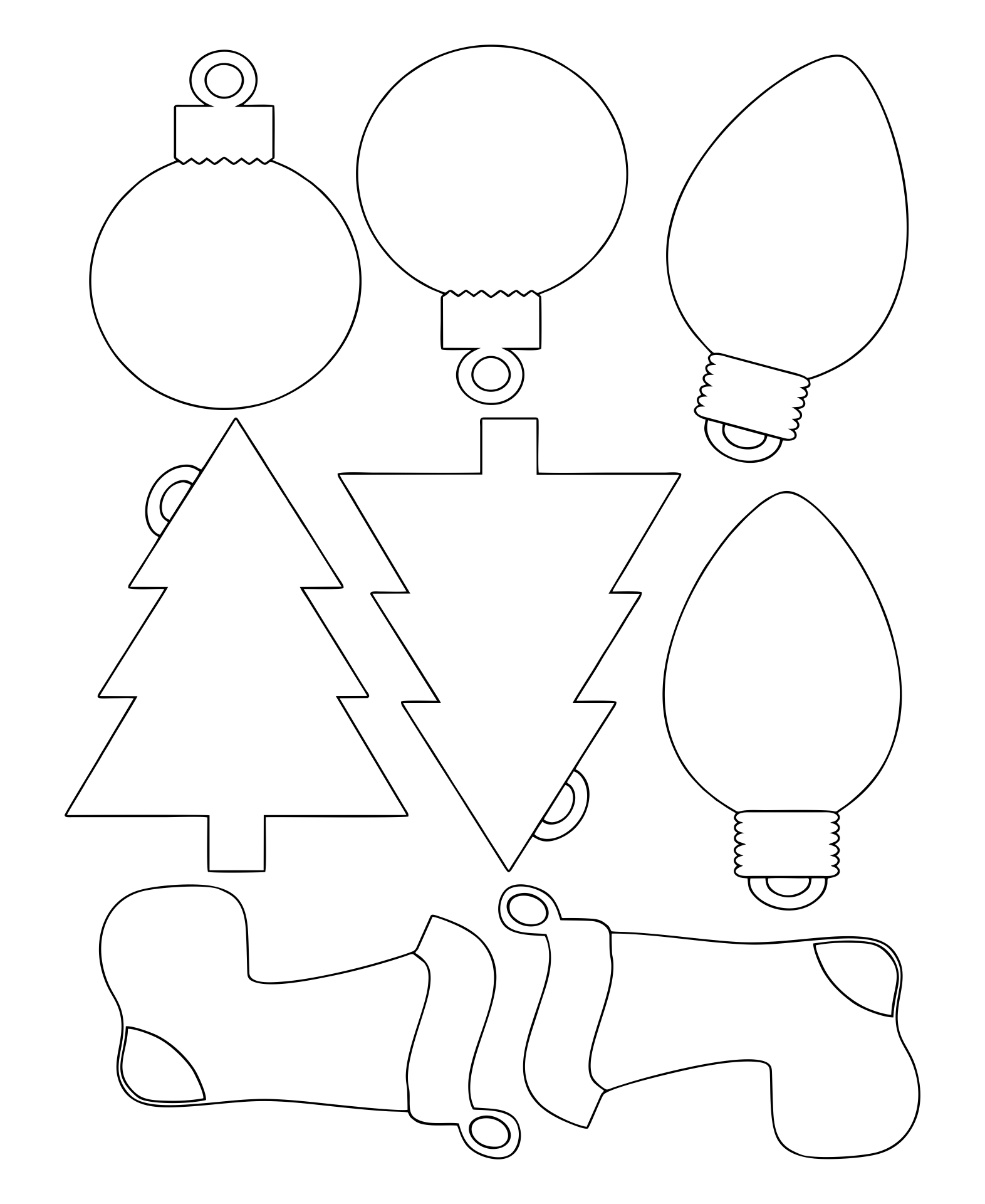 10 Best Printable Christmas Tree Ornament Patterns Pdf For Free At