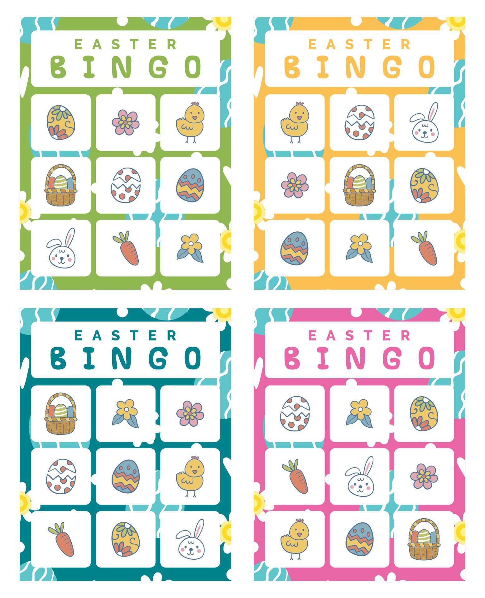 Printable Easter Bingo Games