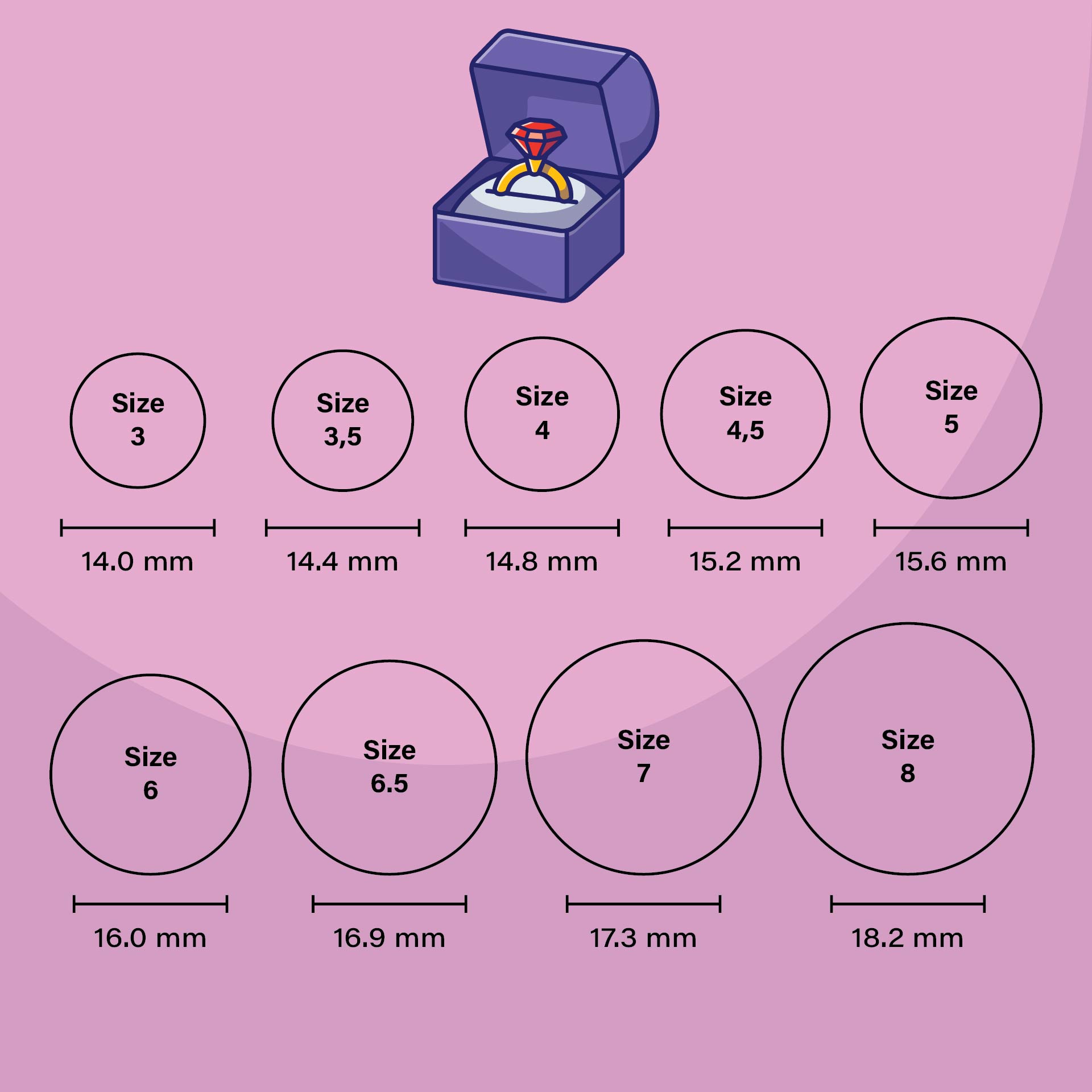 Printable Ring Size Chart Mens