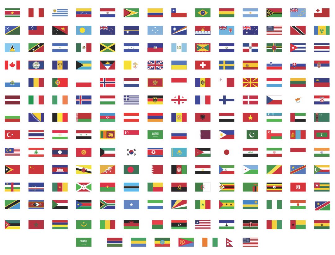 10 Best Printable Country Flags Printablee