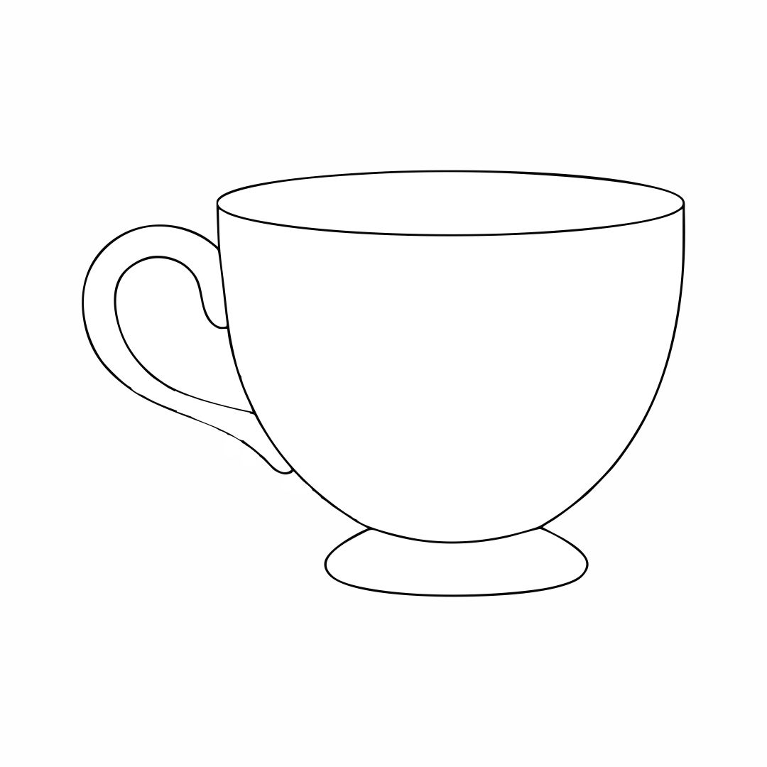 Printable Tea Cup Template Printable Word Searches