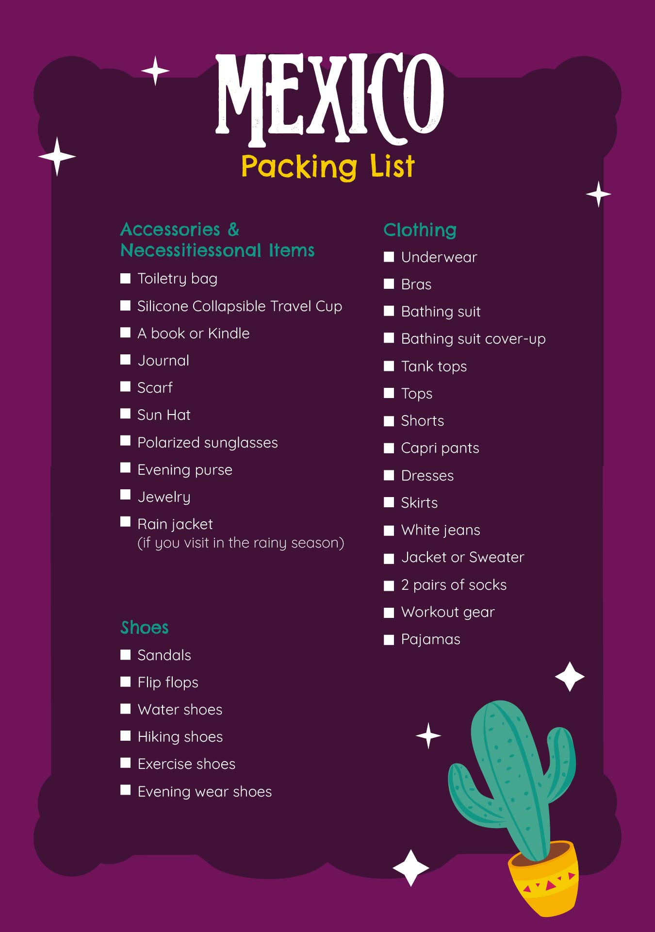 Ultimate Vacation Packing List