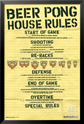 Beer Pong House Rules