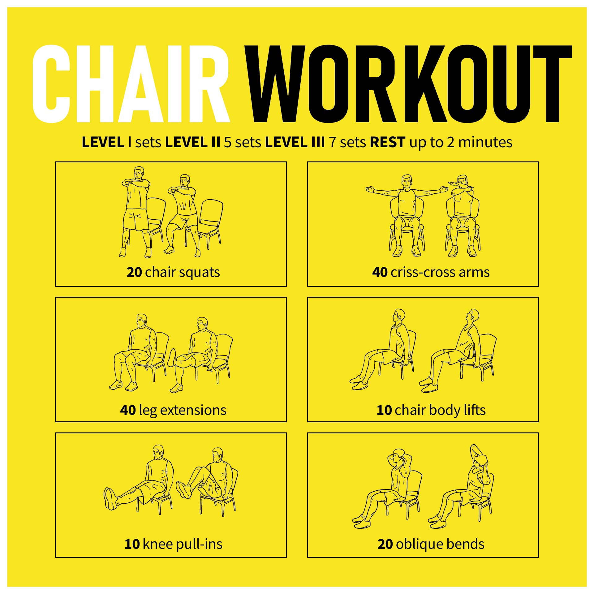 8 Best Printable Chair Exercises