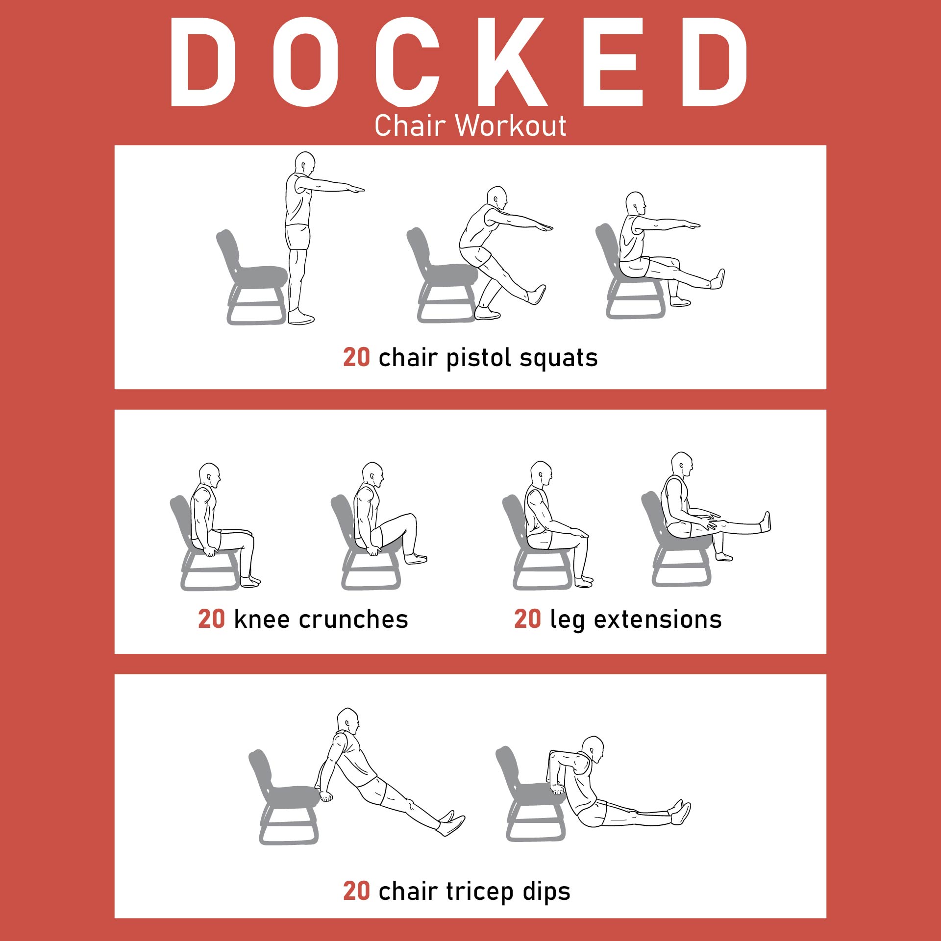 chair workout chart pdf for beginners