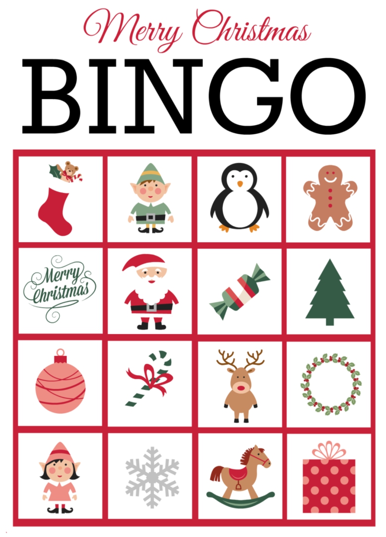 Christmas Bingo Cards to Print