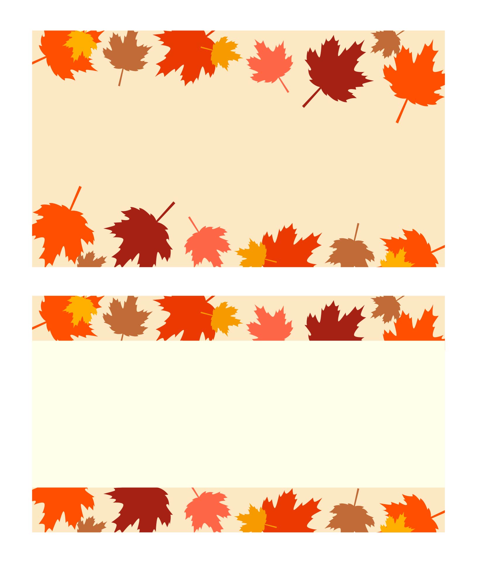 Fall Leaves Templates Printable