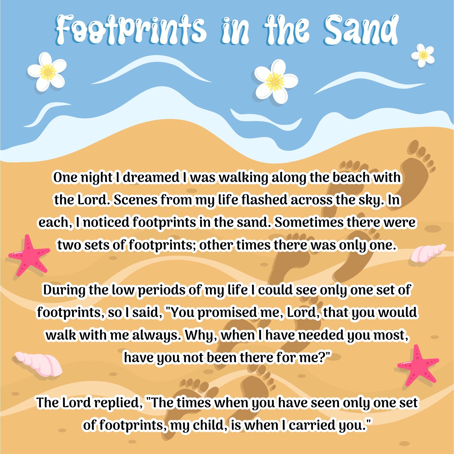 7 Best Images of Printable Footprints In The Sand - Footprints Sand ...