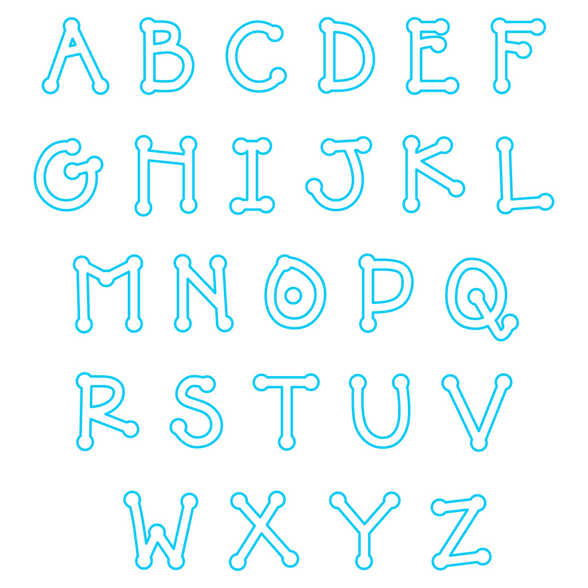 Free Letter Templates For Applique Printable Templates
