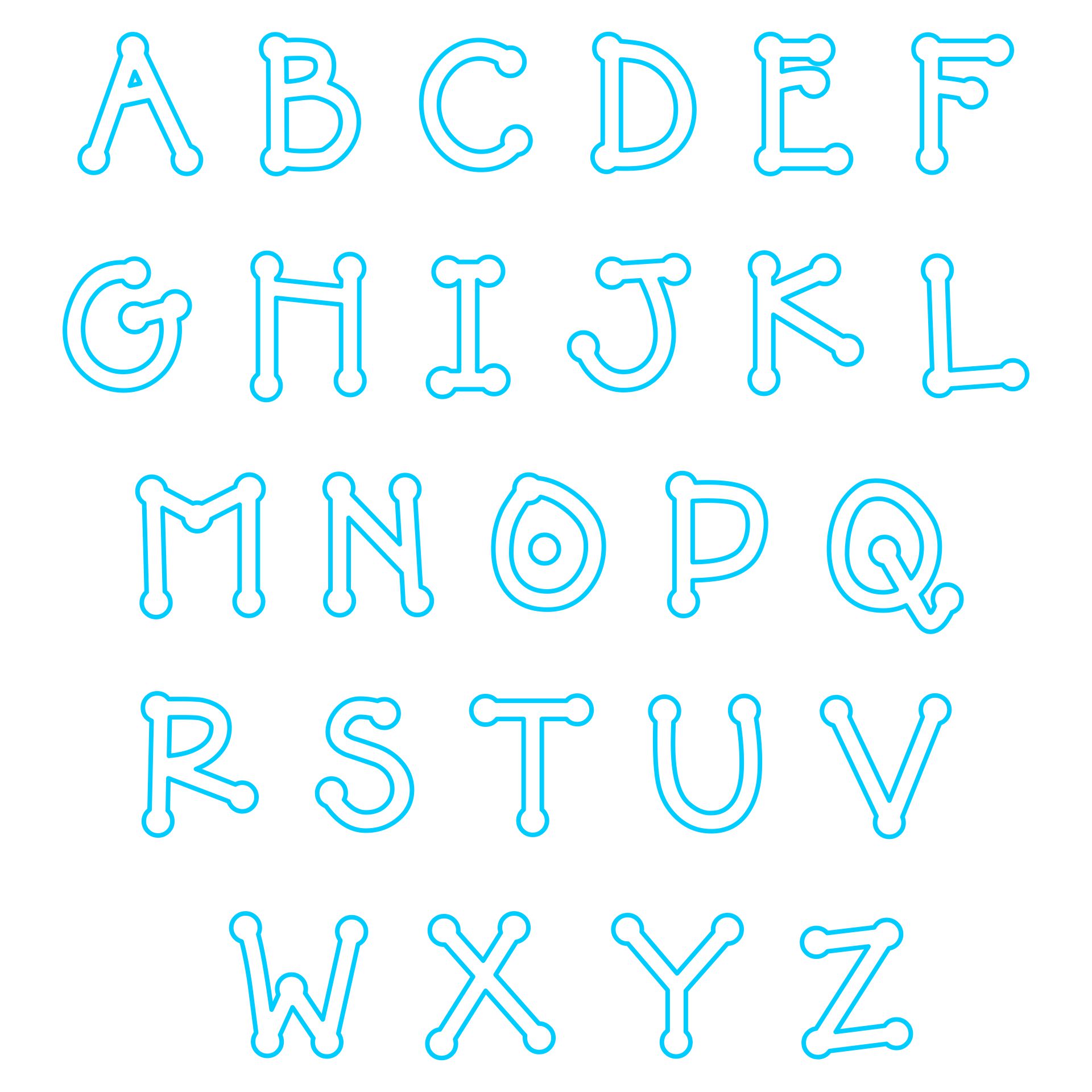 10 Best Free Printable Alphabet Applique Patterns Printablee