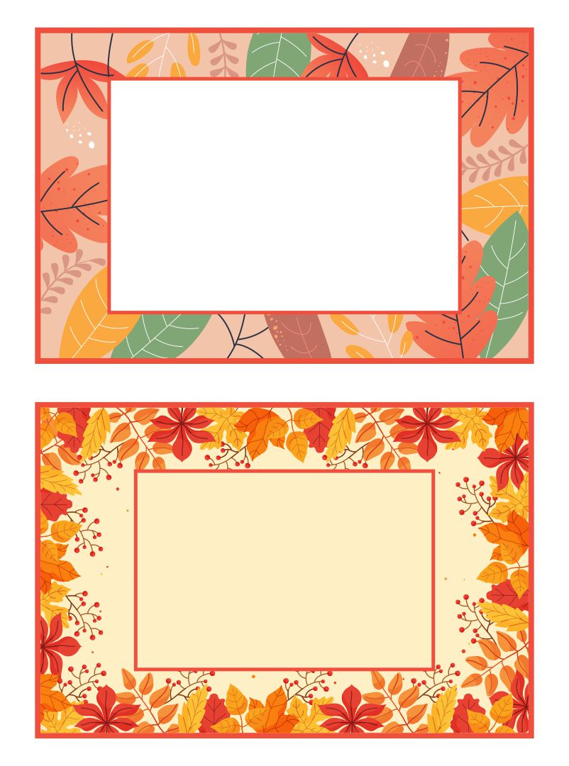 Leaf Name Tag Printables