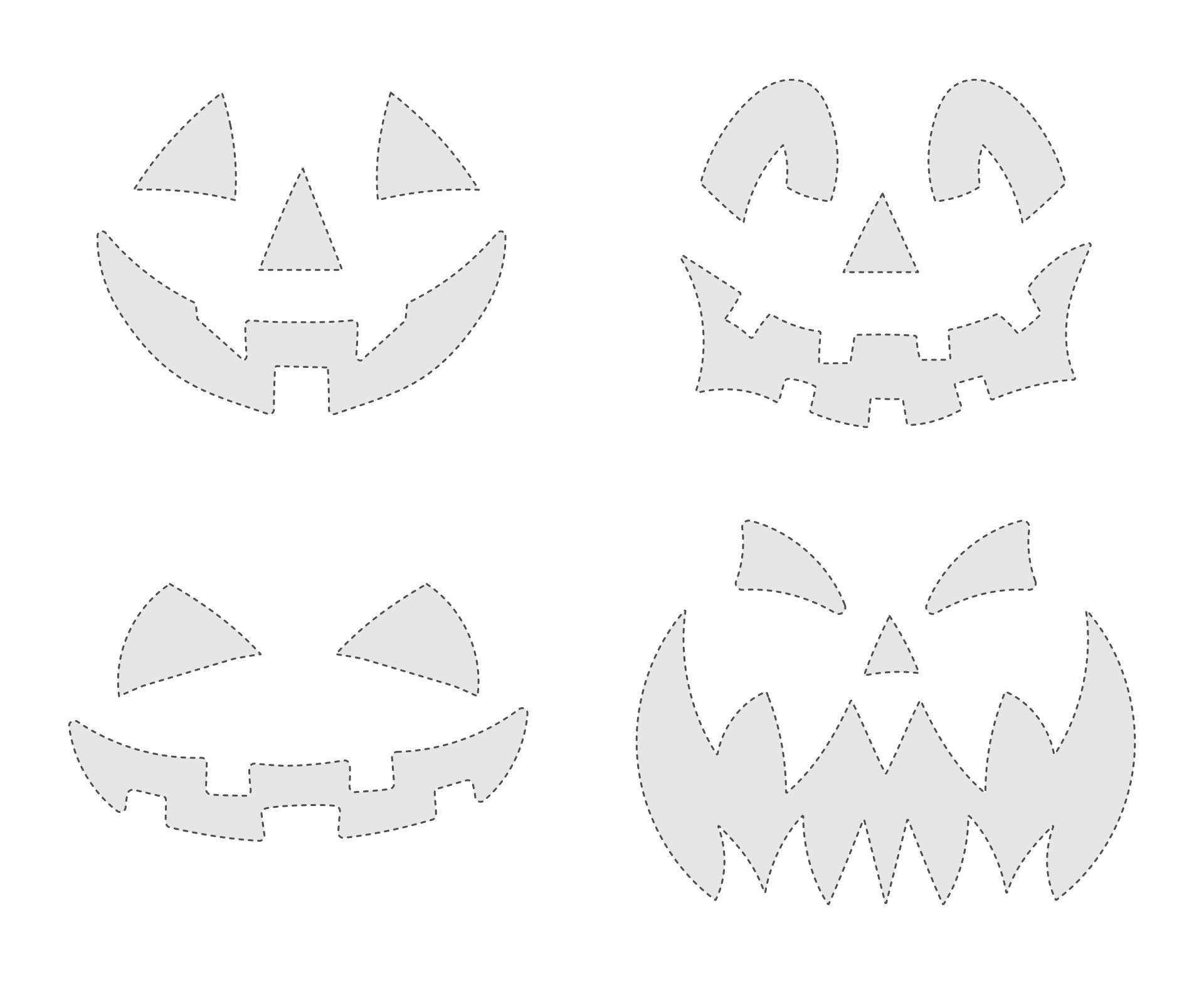 Printable Halloween Pumpkin Stencils