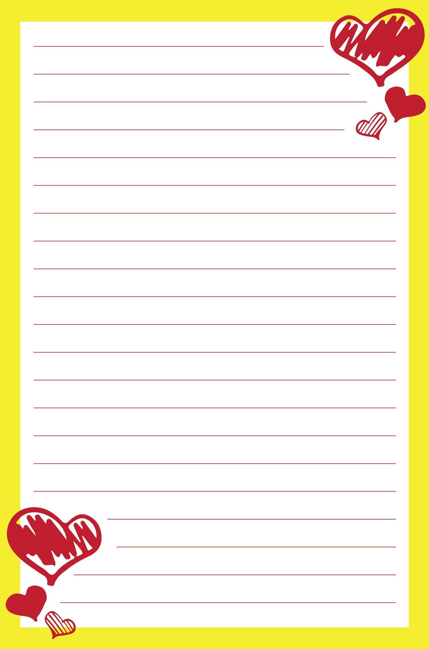 Love Letter Templates Printable