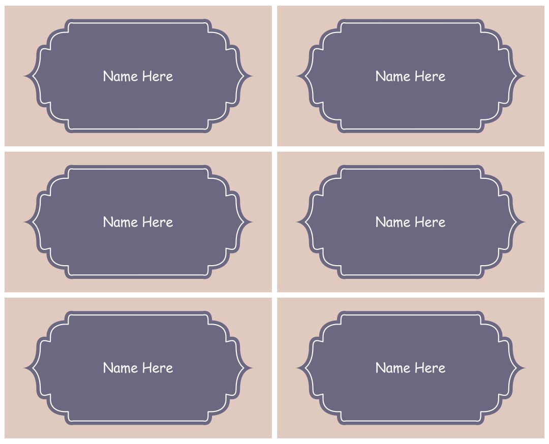 10 Best Free Printable Kids Name Tags Templates Printablee