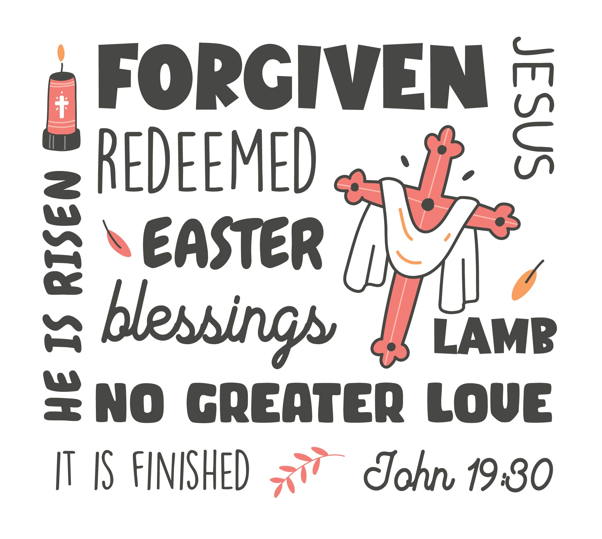 Printable Religious Easter Subway Art