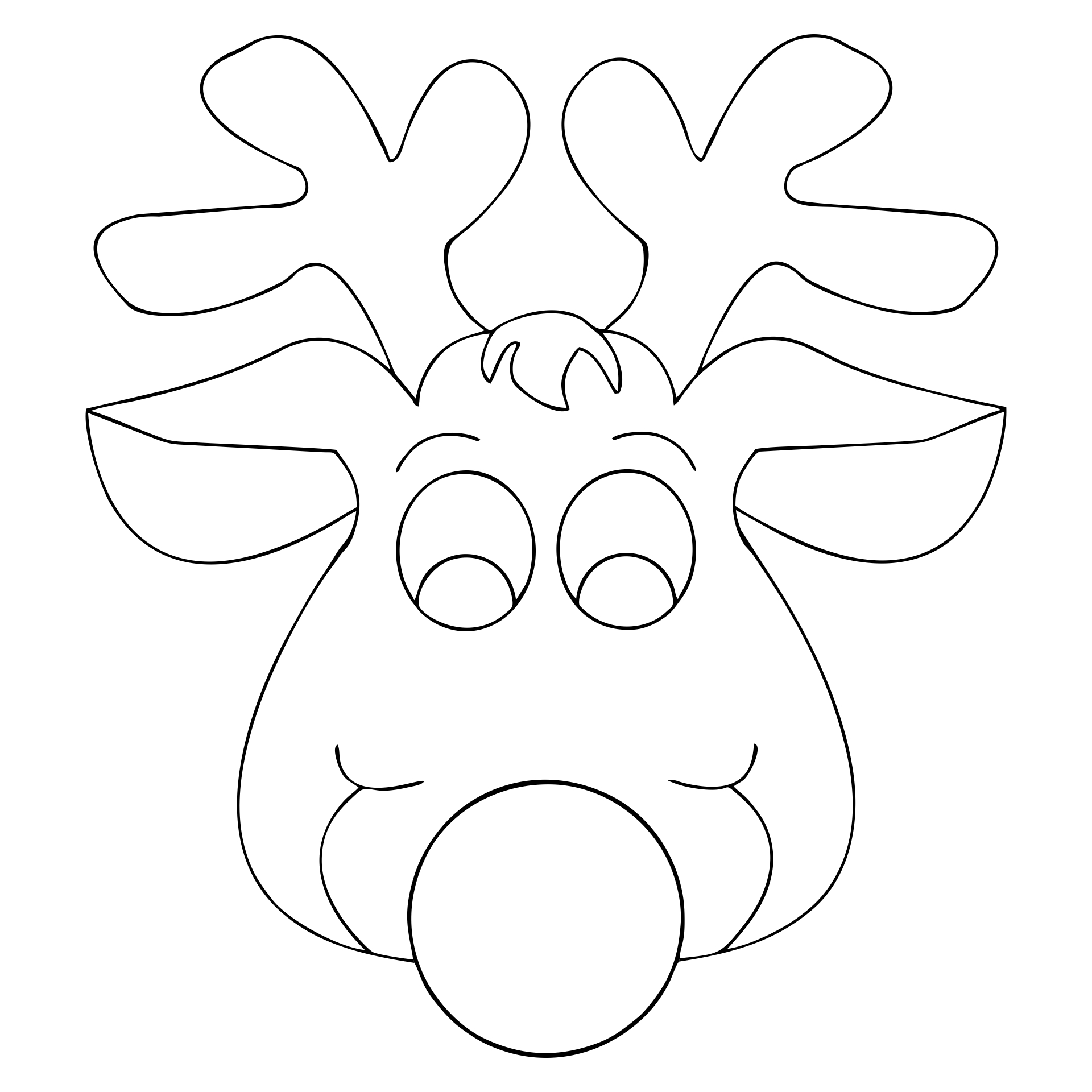 Reindeer Face Pattern