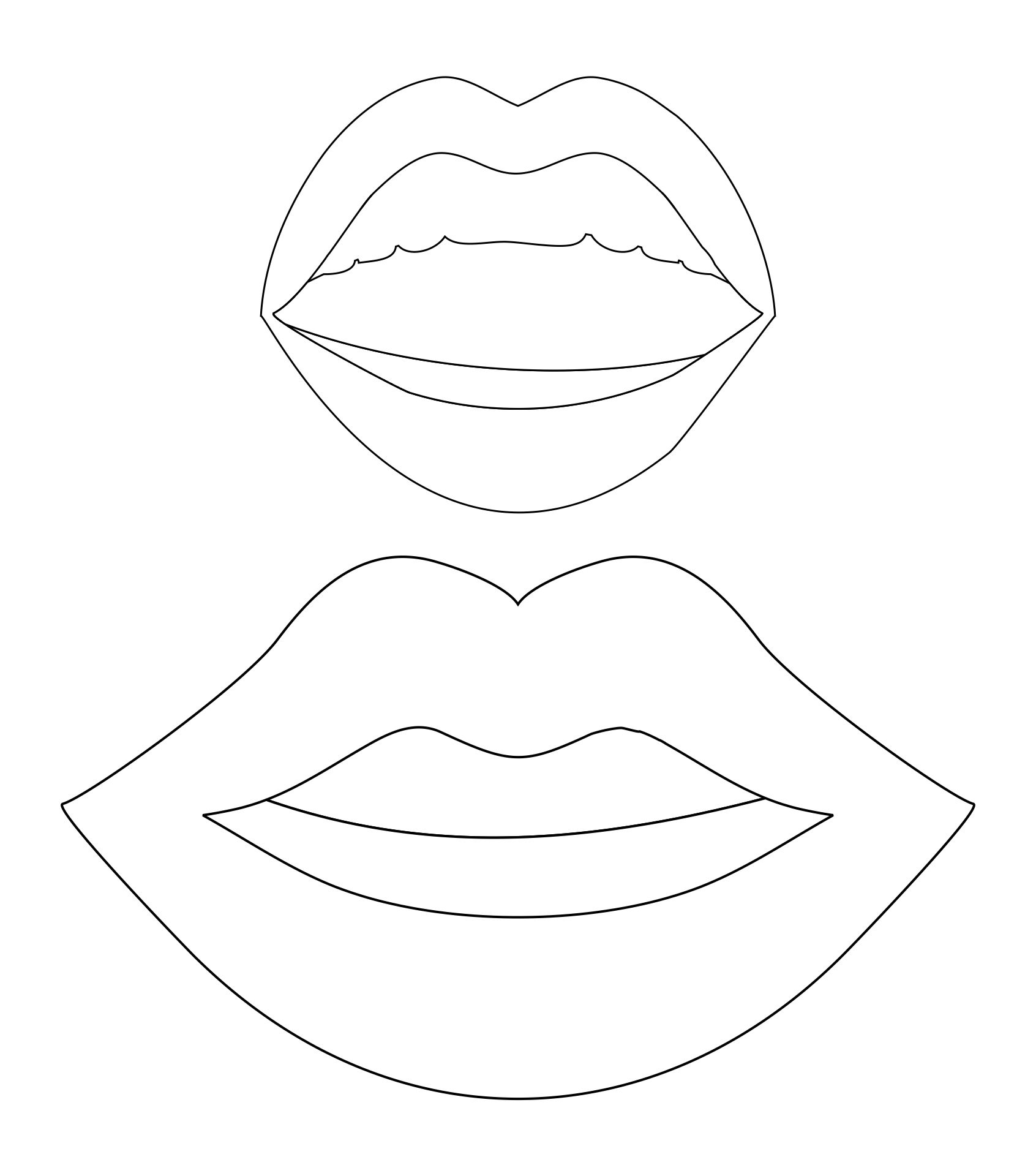 Mouth Template Printable