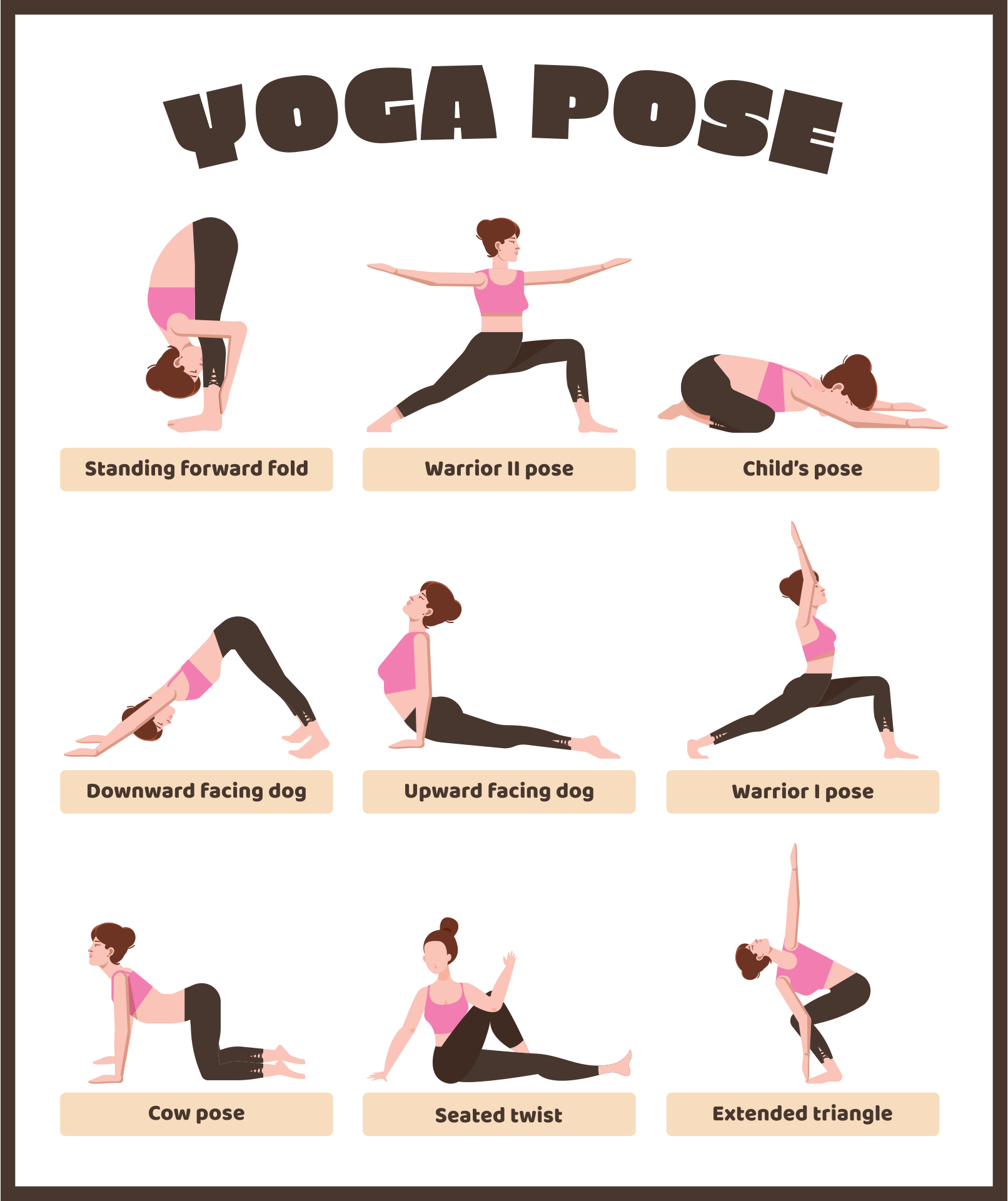 Printable Beginner Yoga Poses