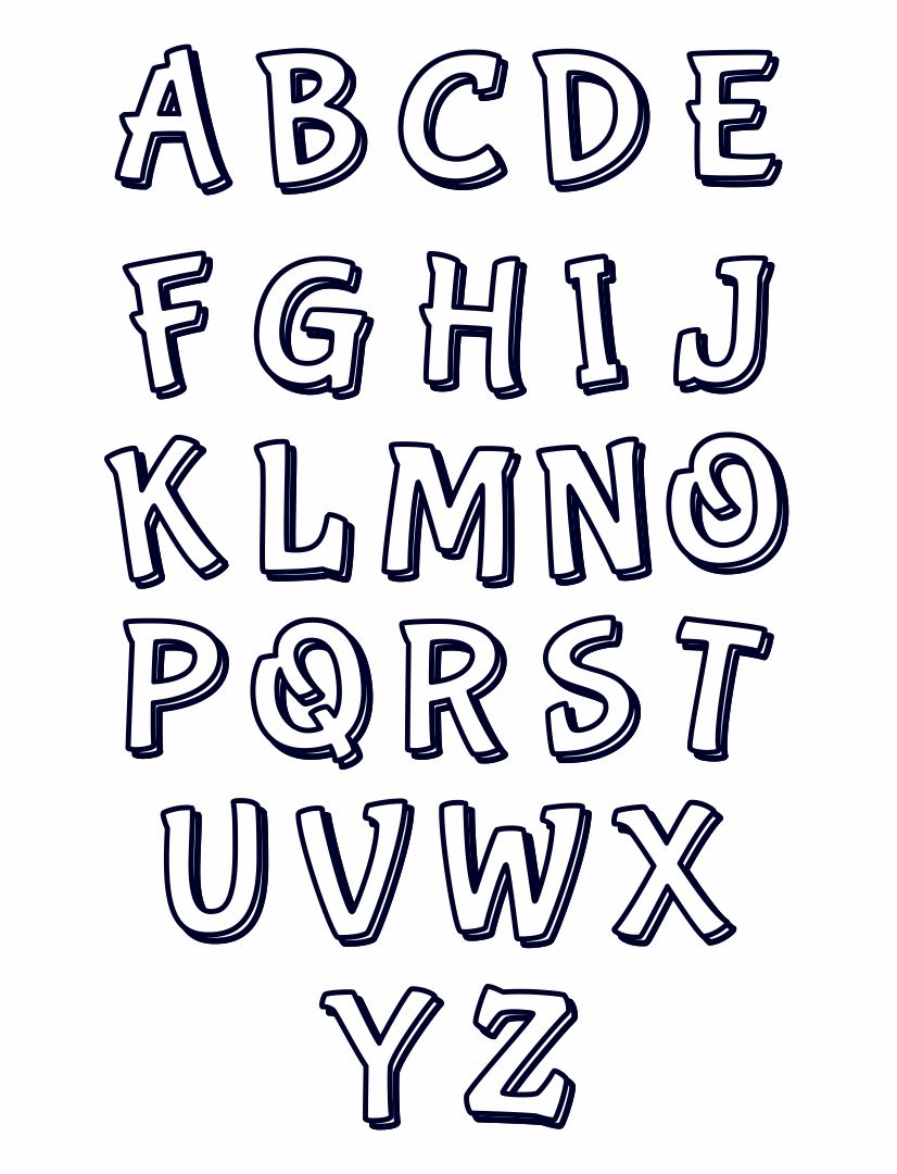 Bubble Alphabet With Uppercase And Lowercase Letters Coloring Page bubble-alphabet-with-uppercase-and-lowercase-letters-coloring-page