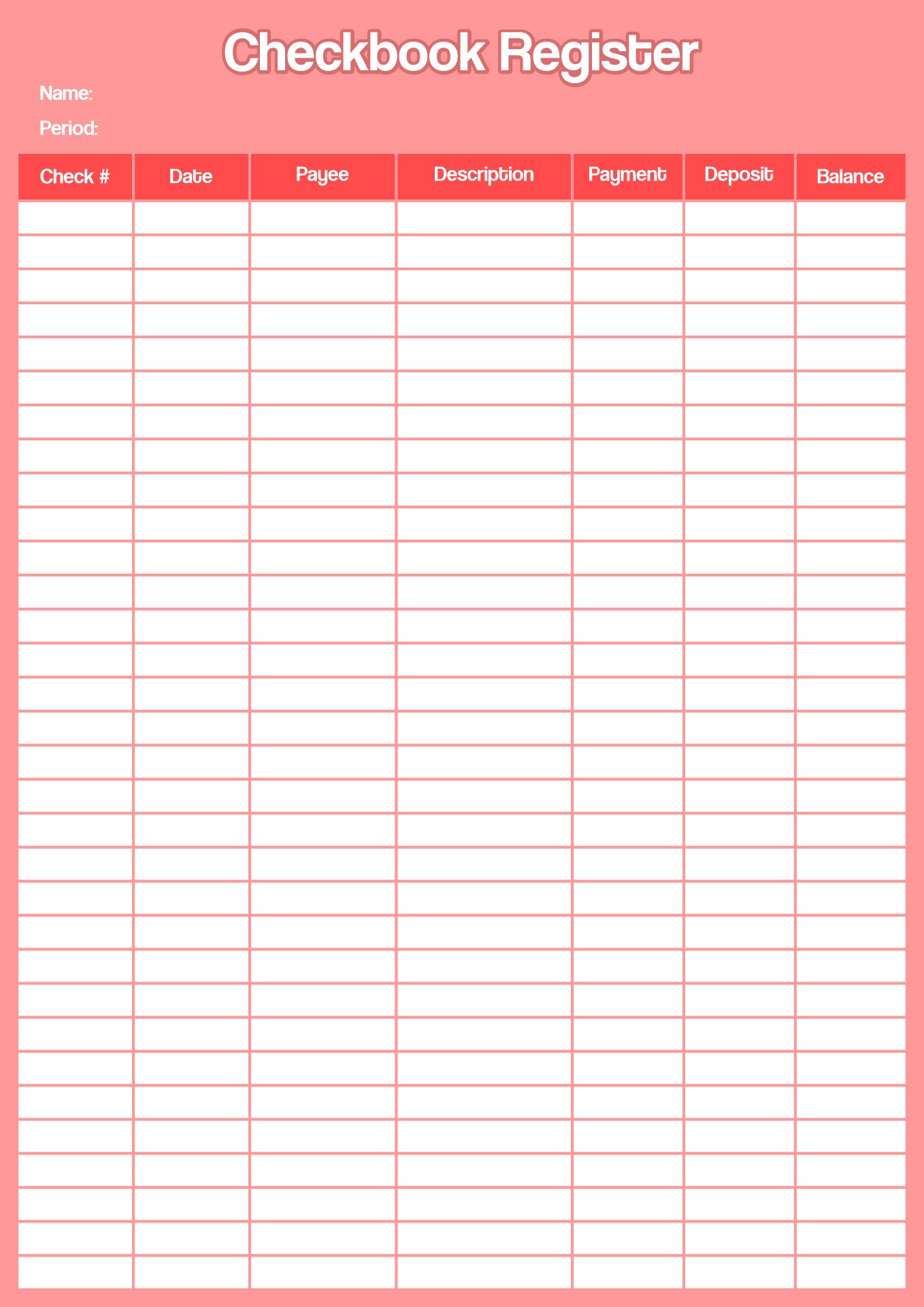 7 Best Free Printable Check Transaction Register Printablee