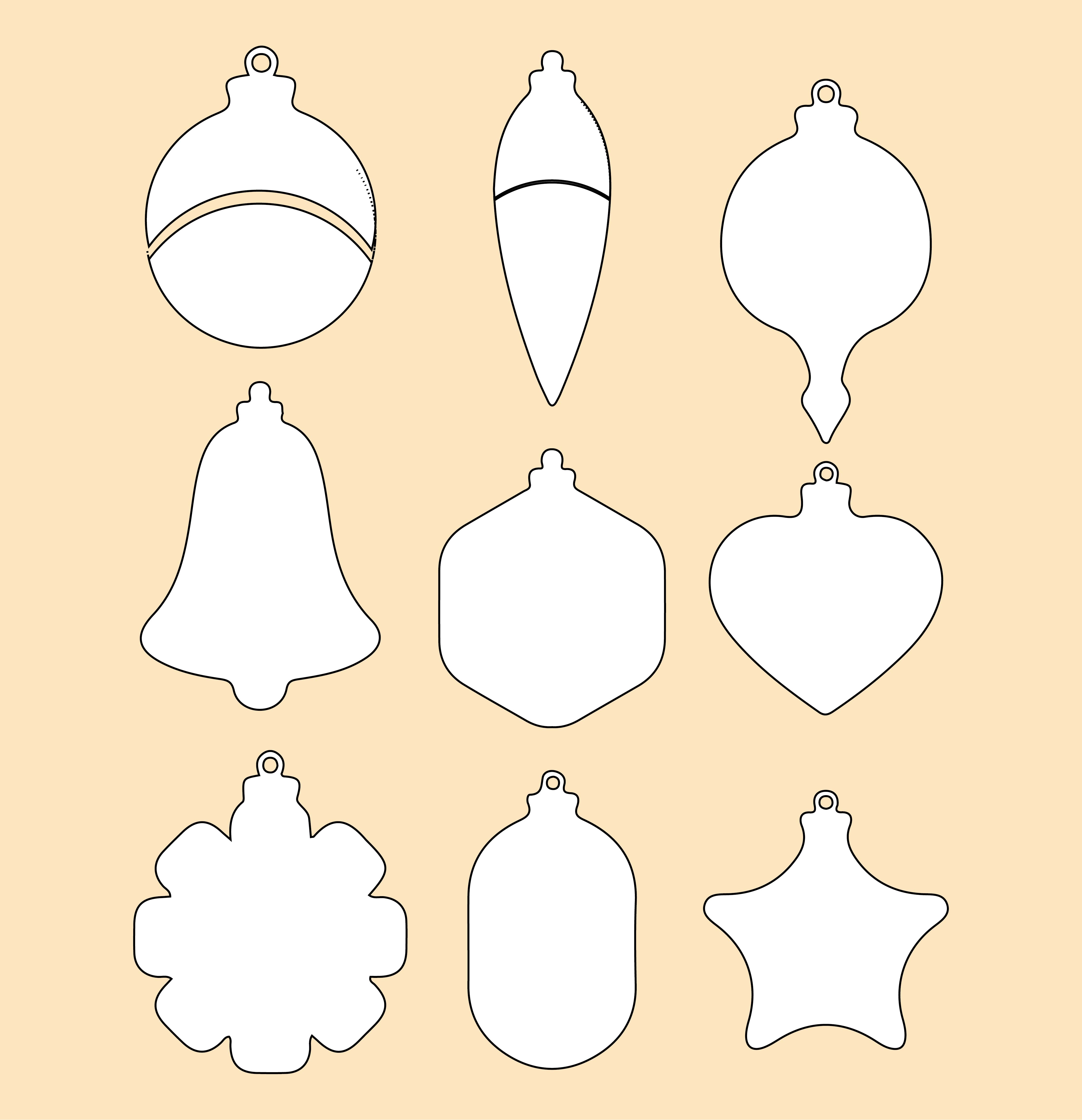 10 Best Free Printable Christmas Ornament Patterns PDF For Free At Printablee