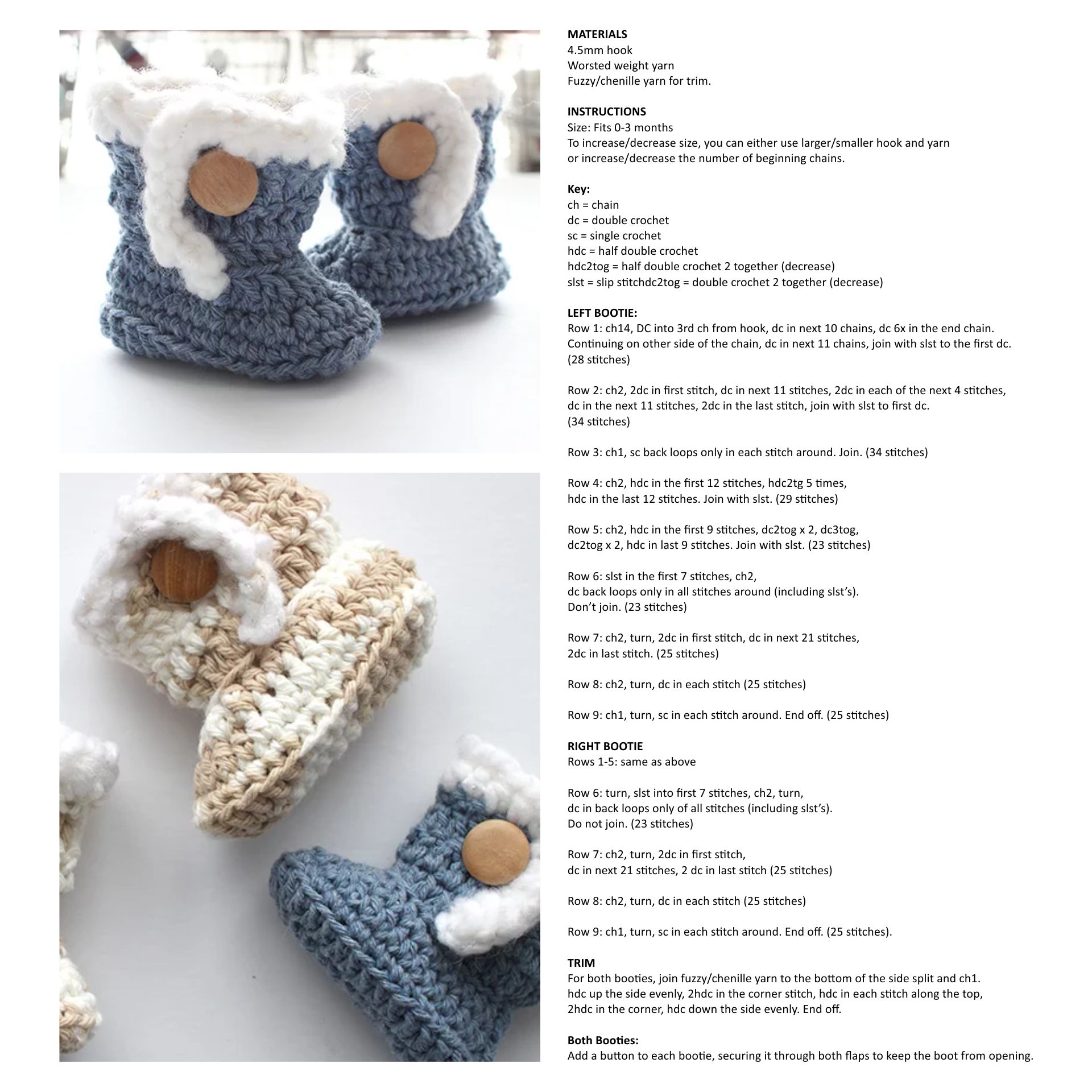 8 Best Free Printable Baby Crochet Patterns - printablee.com