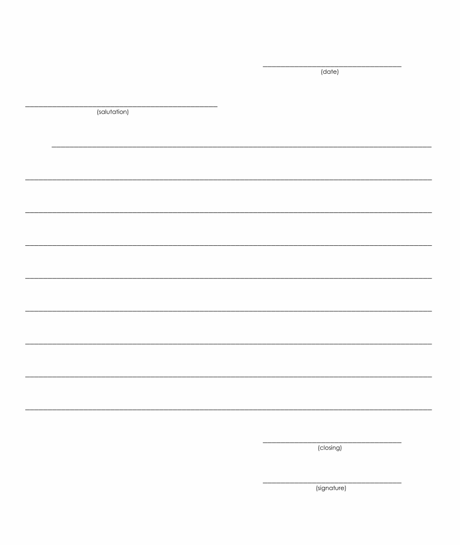 10 Best Printable Blank Template Friendly Letter Pdf For Free At Printablee