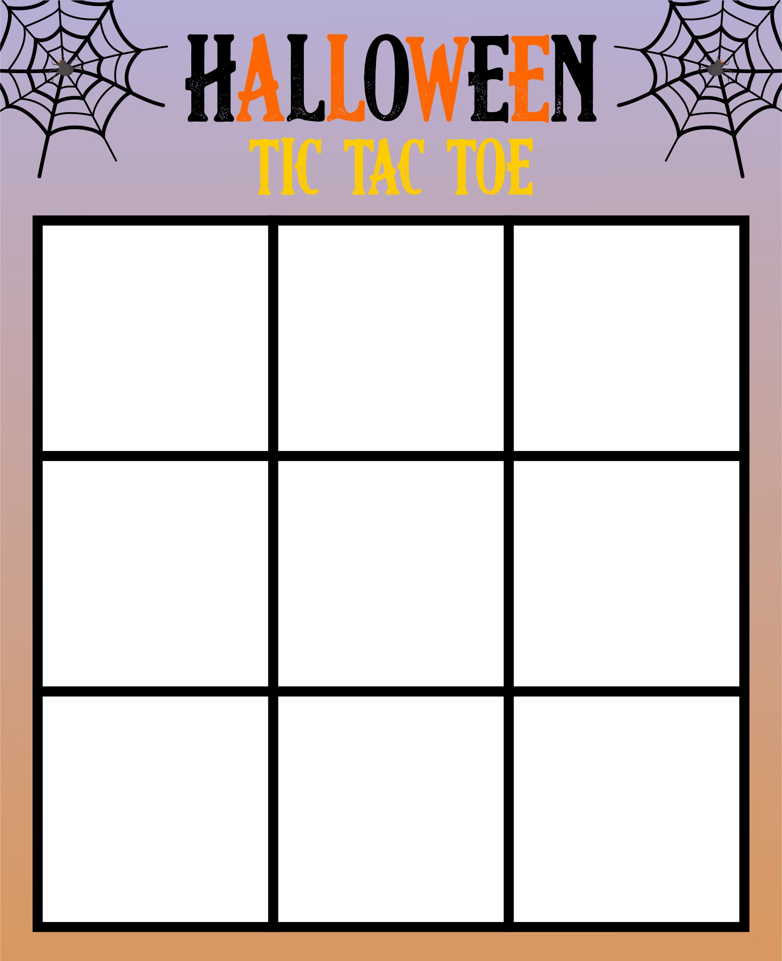 Halloween Tic Tac Toe: Easy Guide & FREE tic tac toe game template