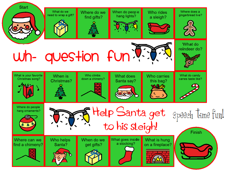 Printable Christmas Board Games