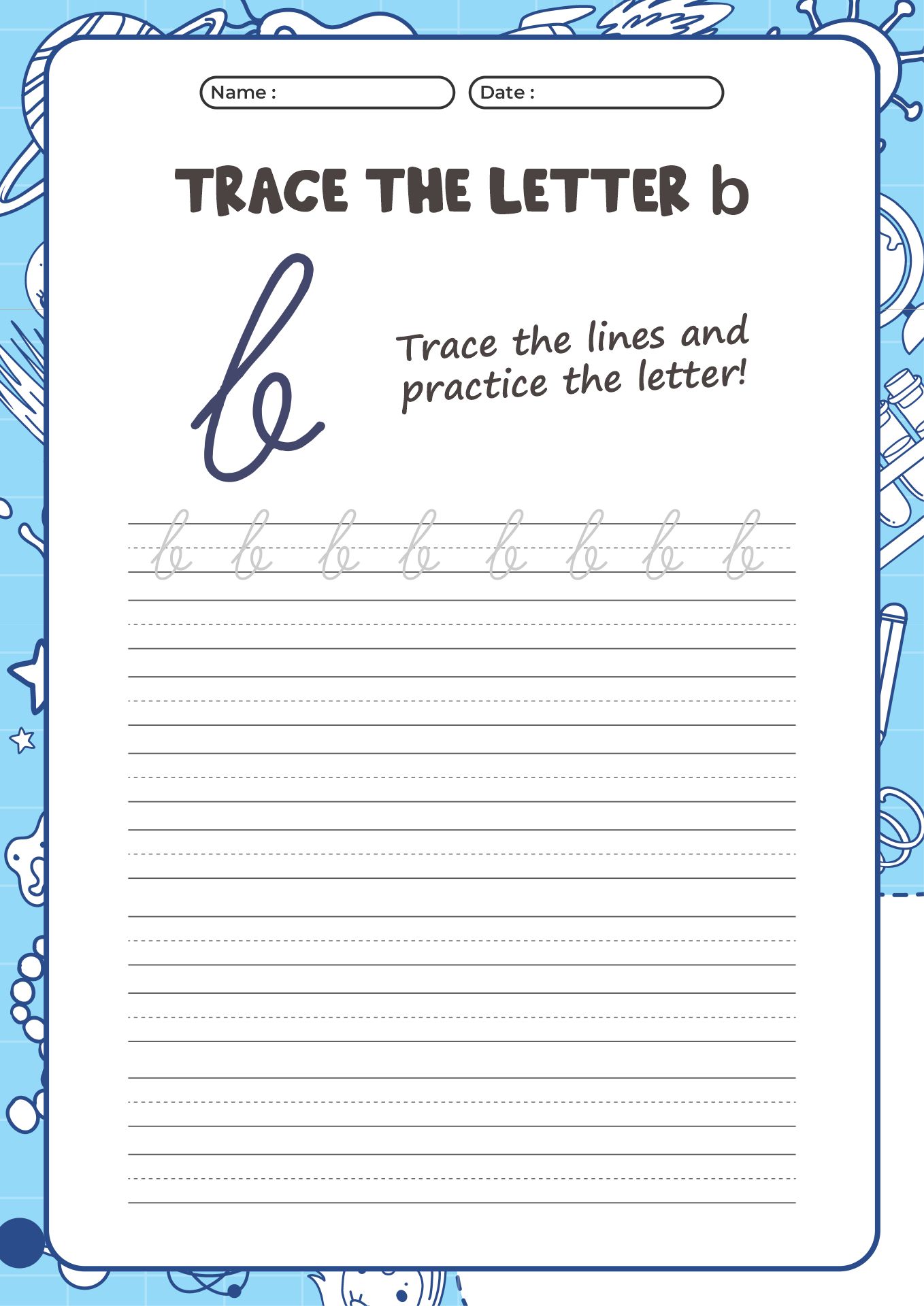 10 Best Free Printable Cursive Letters - printablee.com