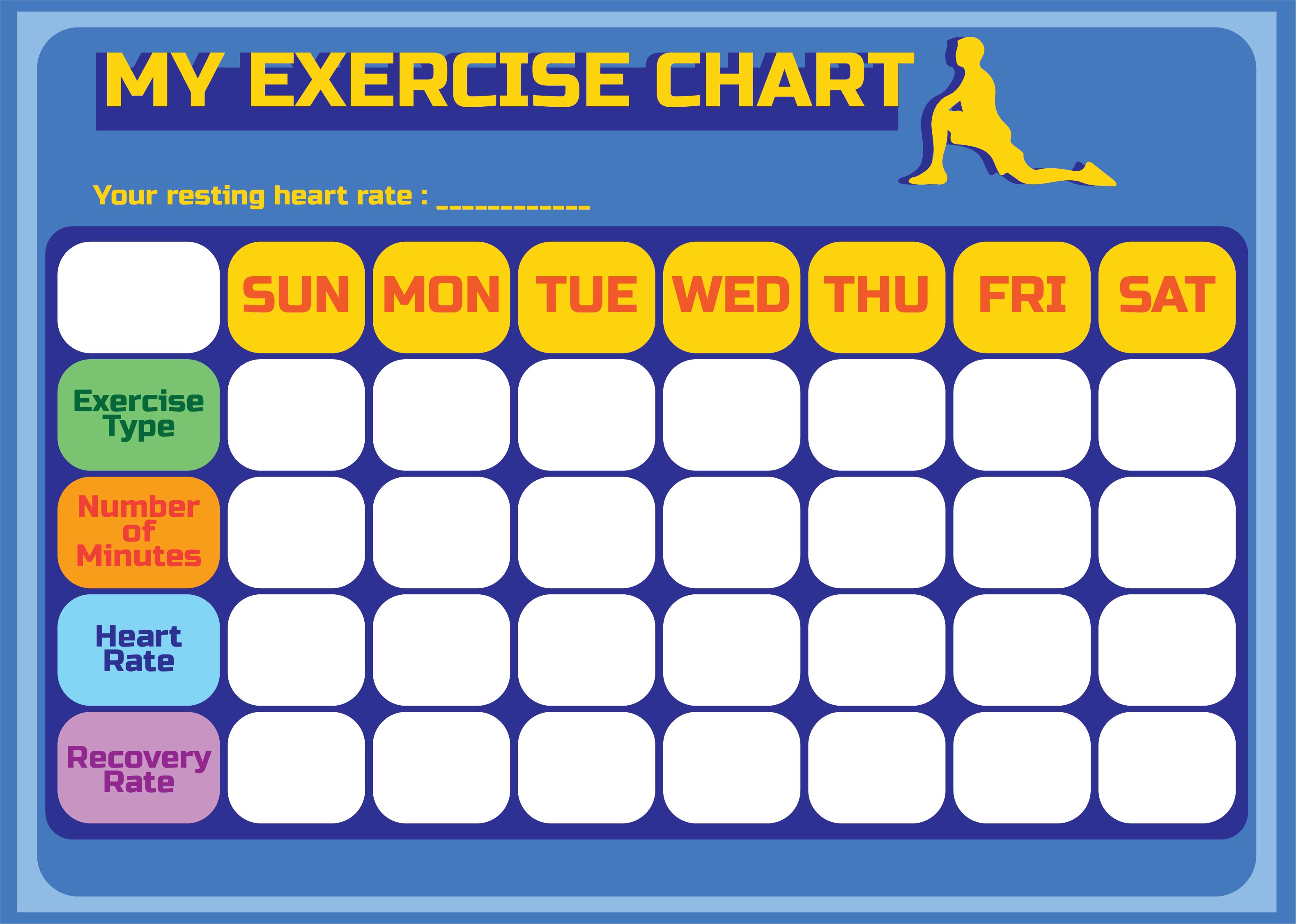 Daily Exercise Workout Chart