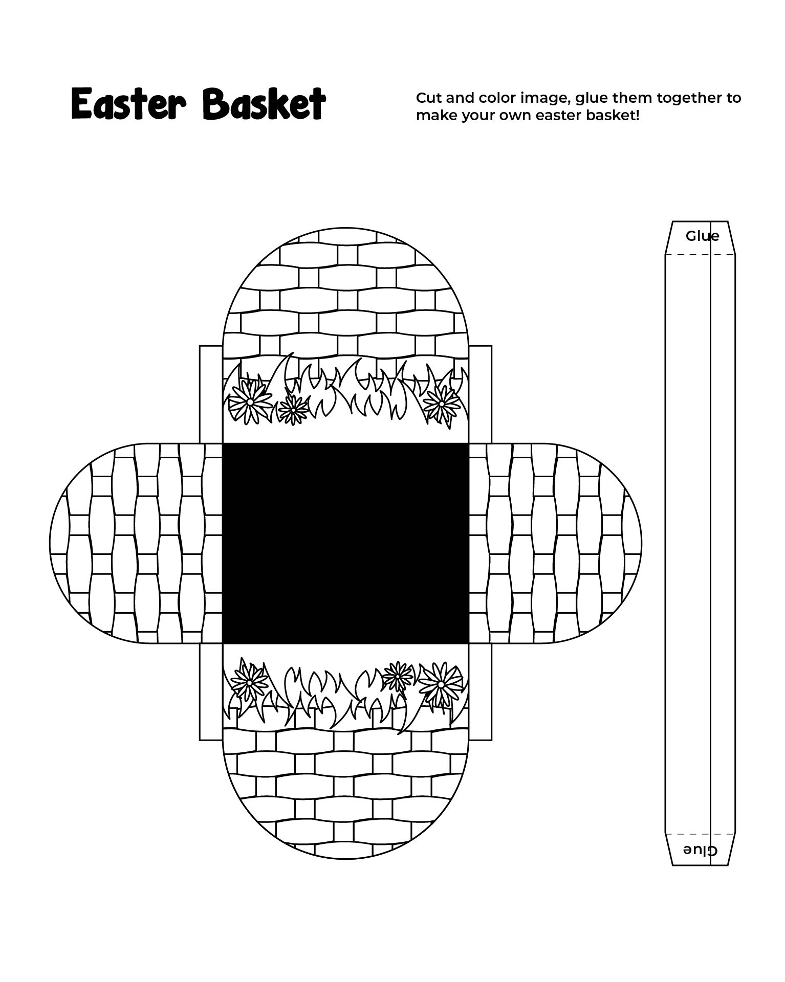 Easter Basket Cut Out