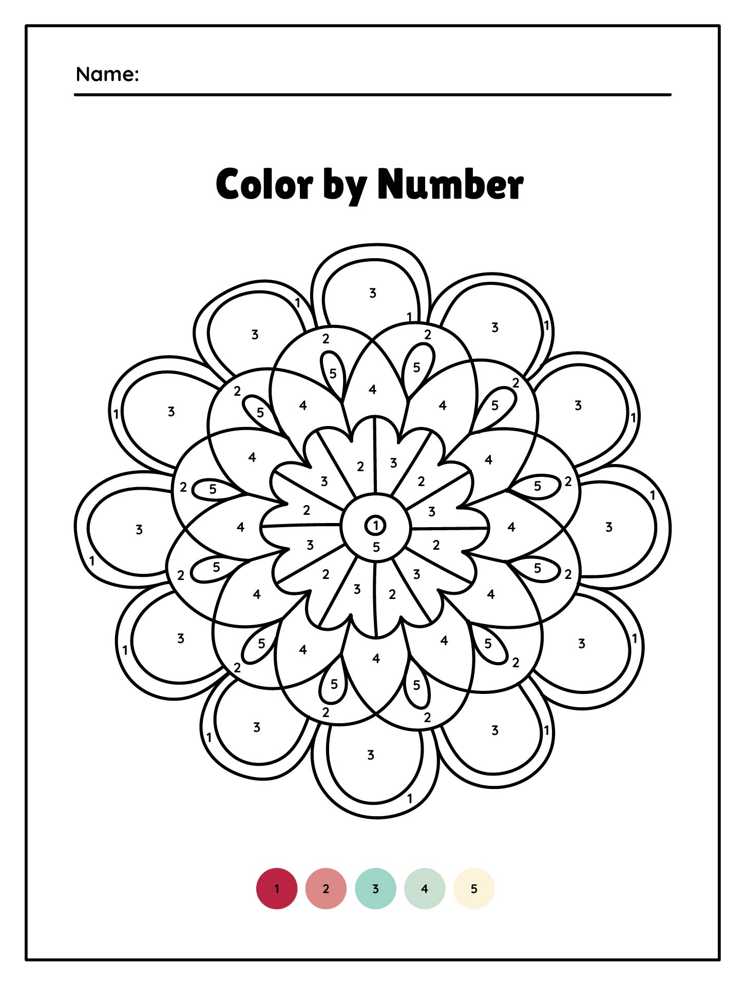 Mandala Coloring Pages Color