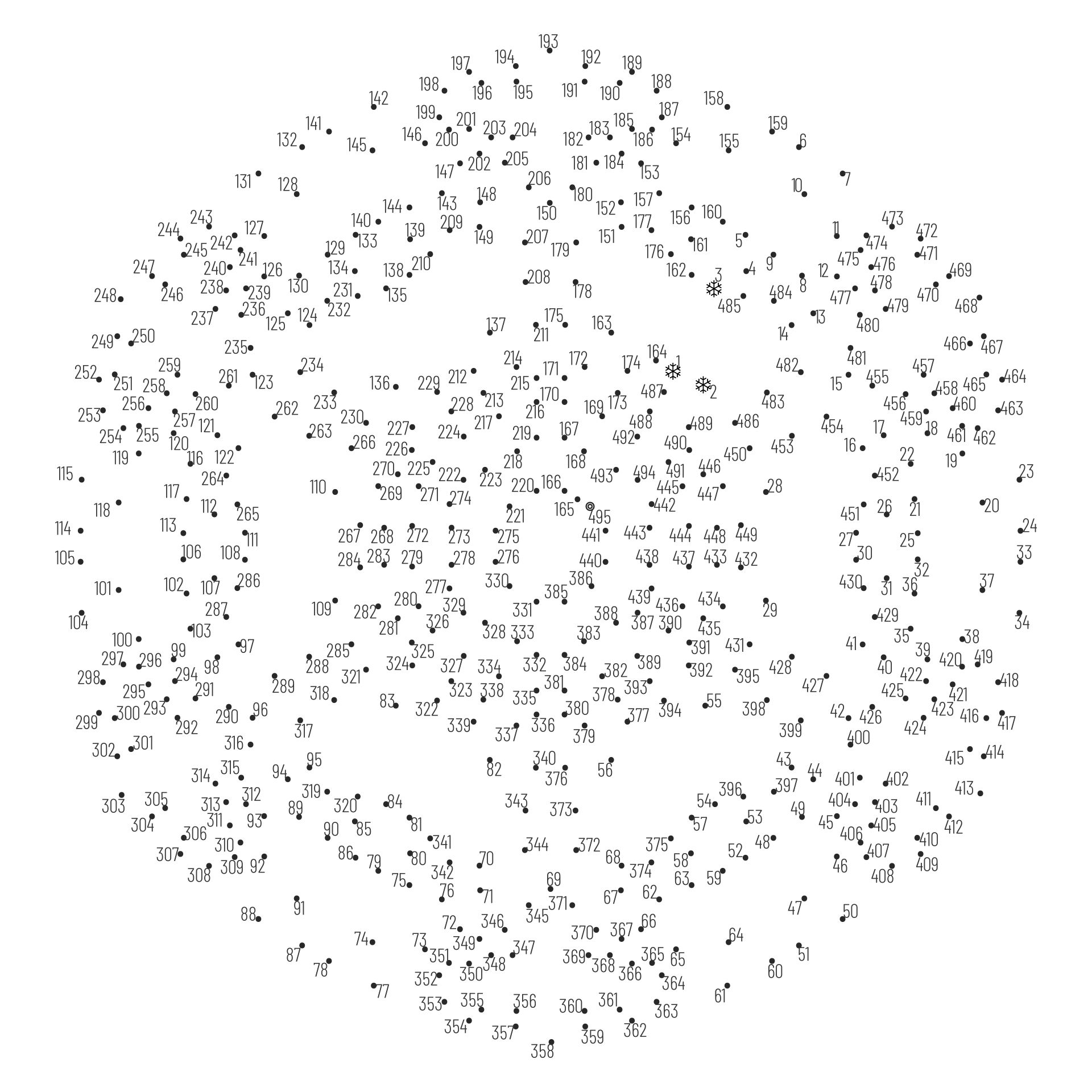 Printable Extreme Dot to Dot Puzzles