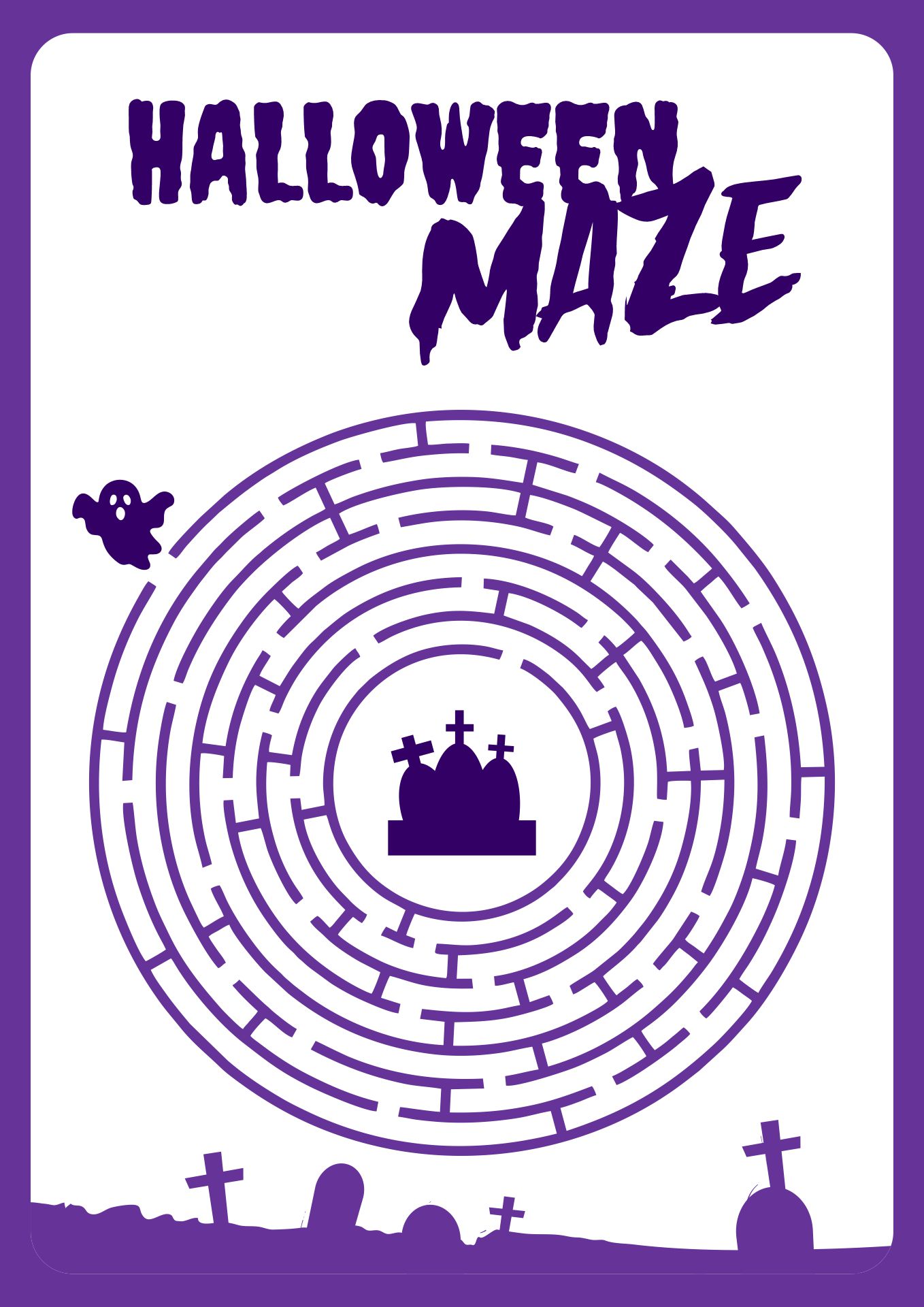 15 Best Printable Halloween Mazes Printablee