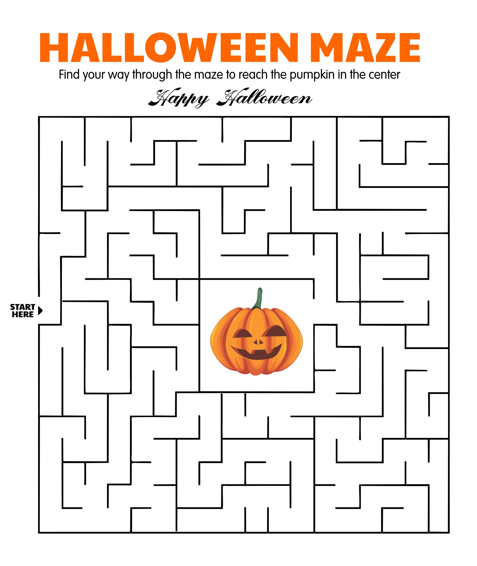 Printable Halloween Mazes