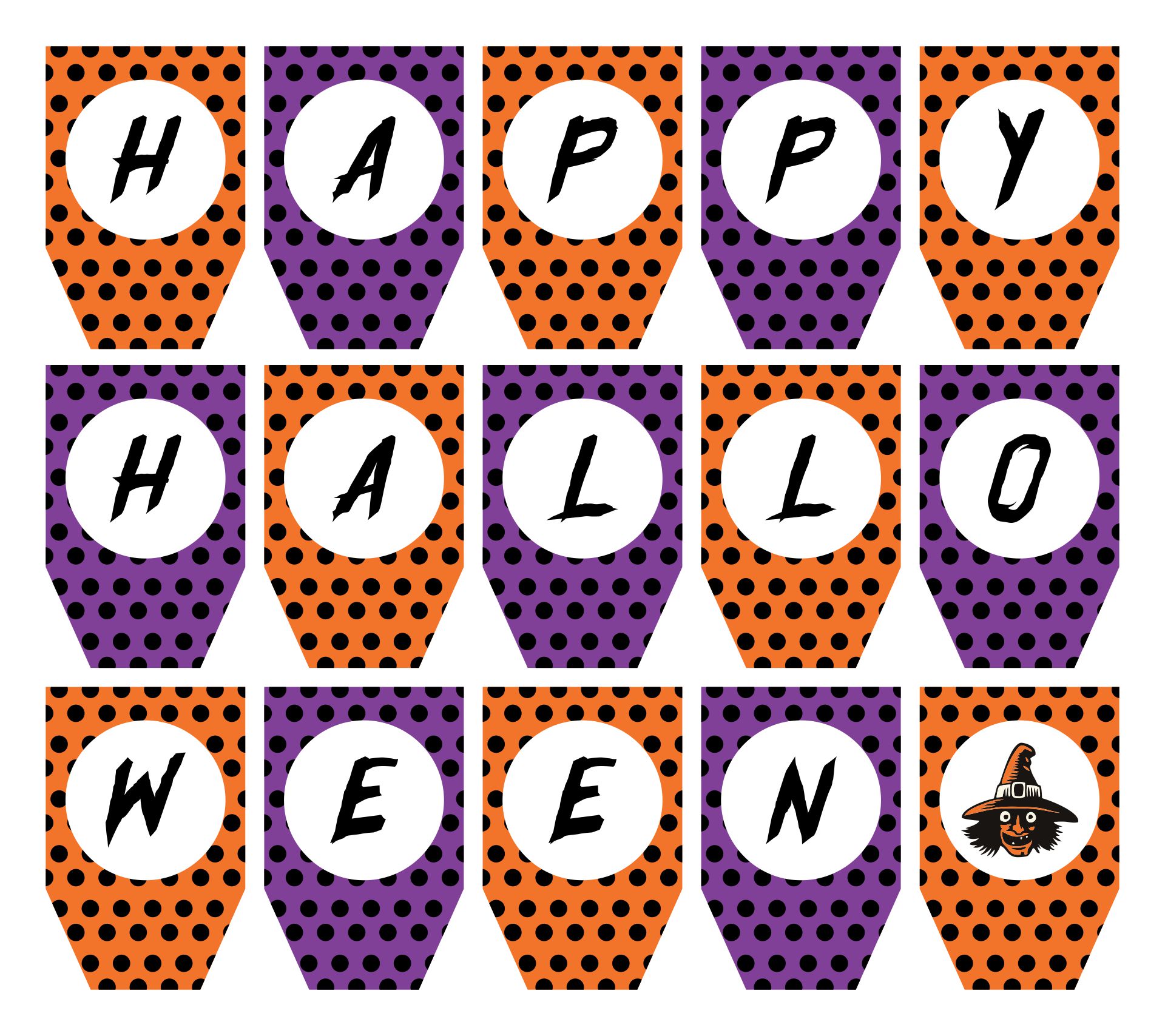 Happy Halloween Banner Cut Out