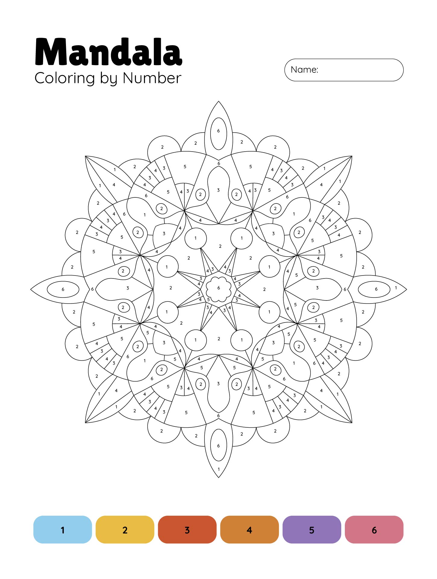 Printable Adult Mandala Coloring Pages